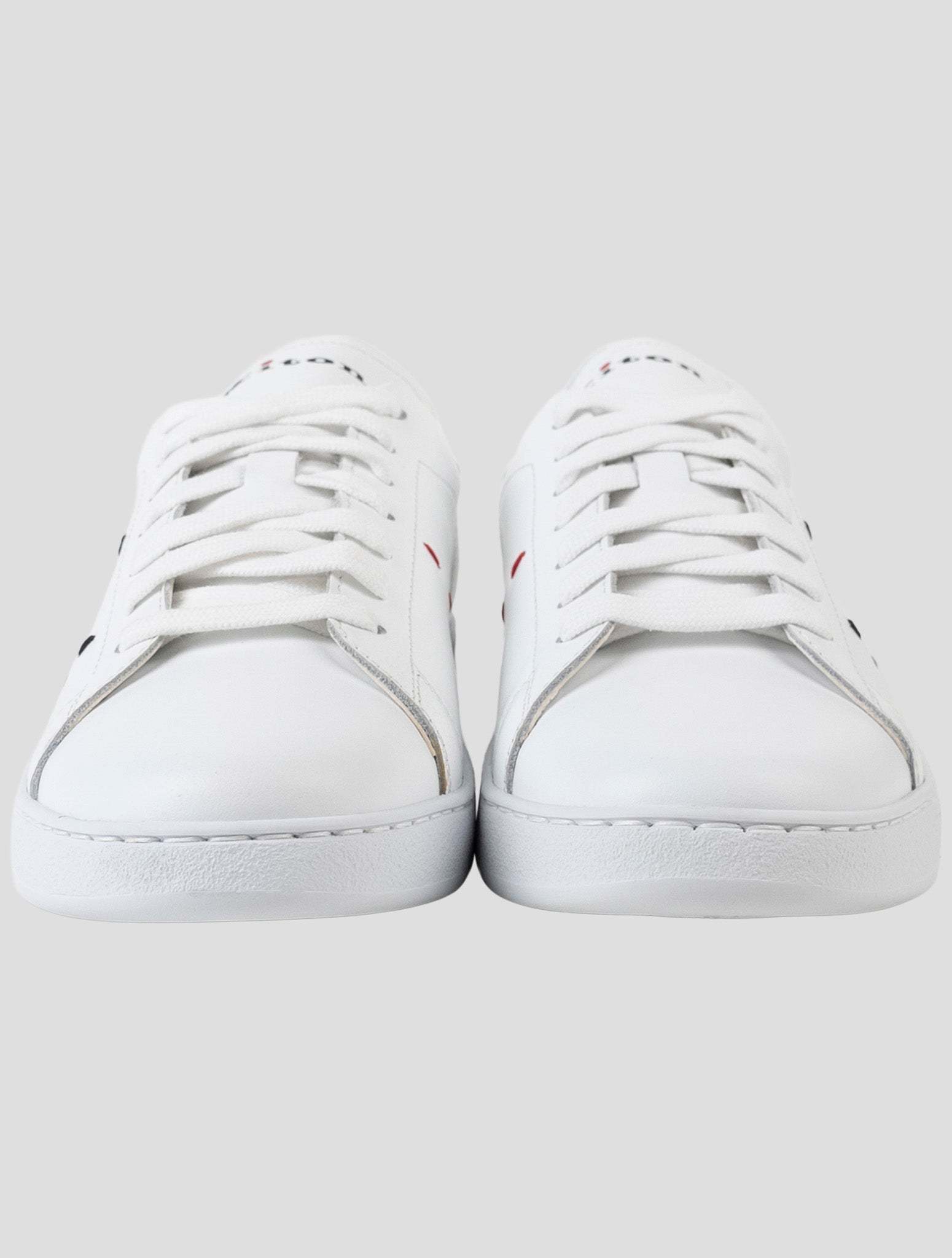 Kiton White Leather Sneakers