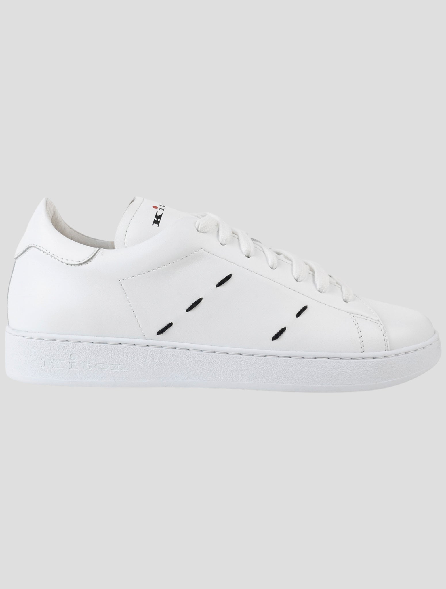 Kiton White Leather Sneakers