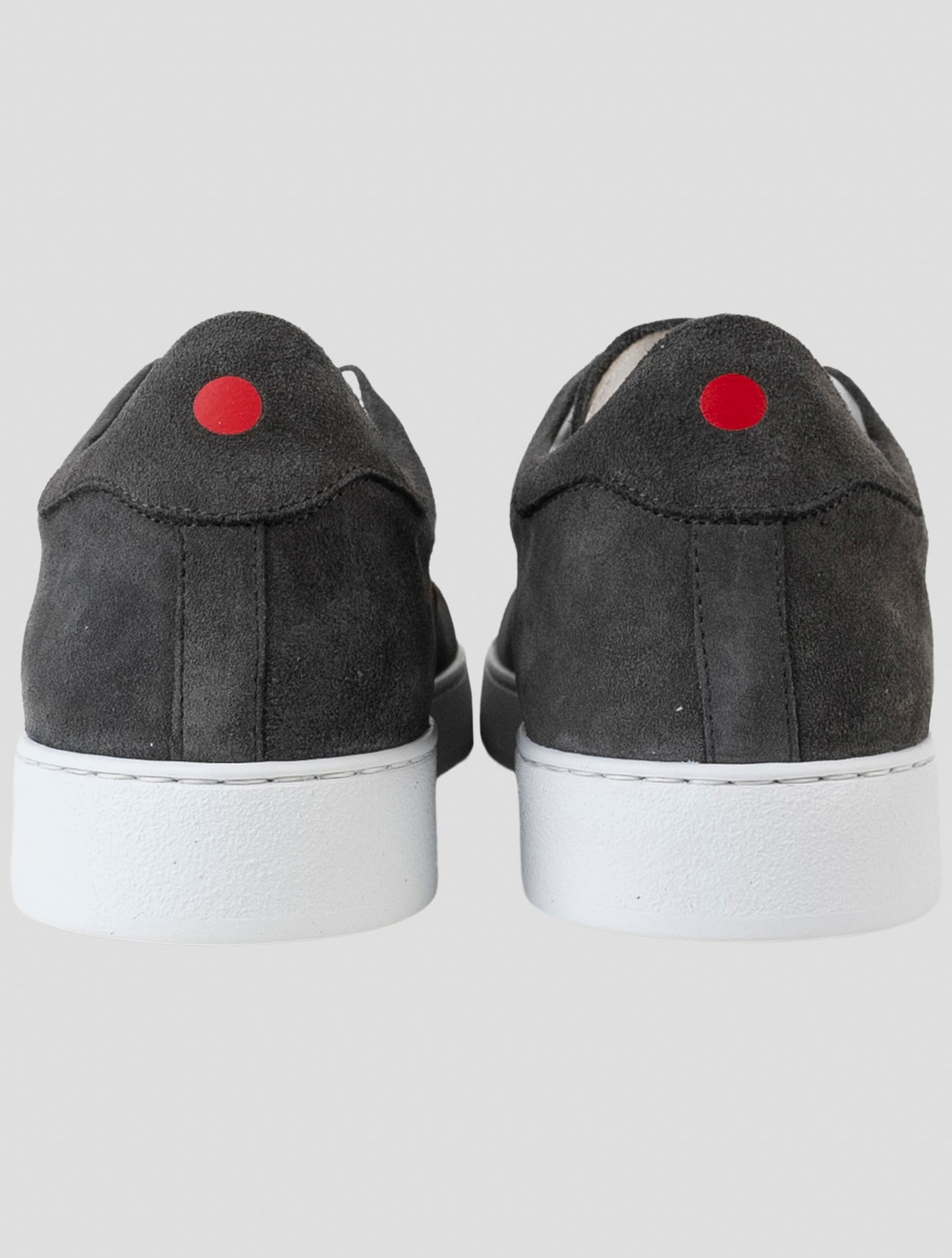 Kiton Gray Leather Suede Sneakers