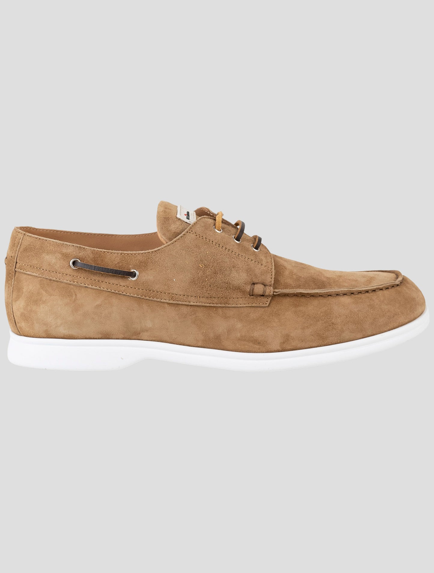 Kiton Blue Leather Suede Loafers