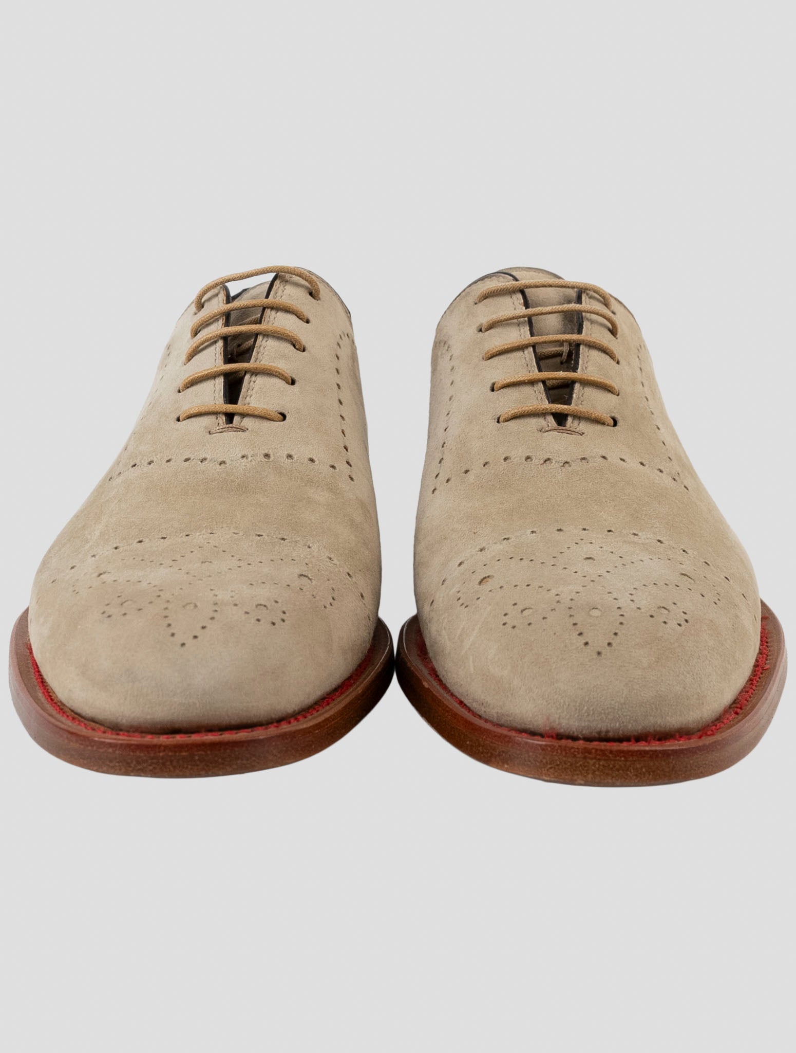 Kiton Blue Leather Suede Dress Shoes