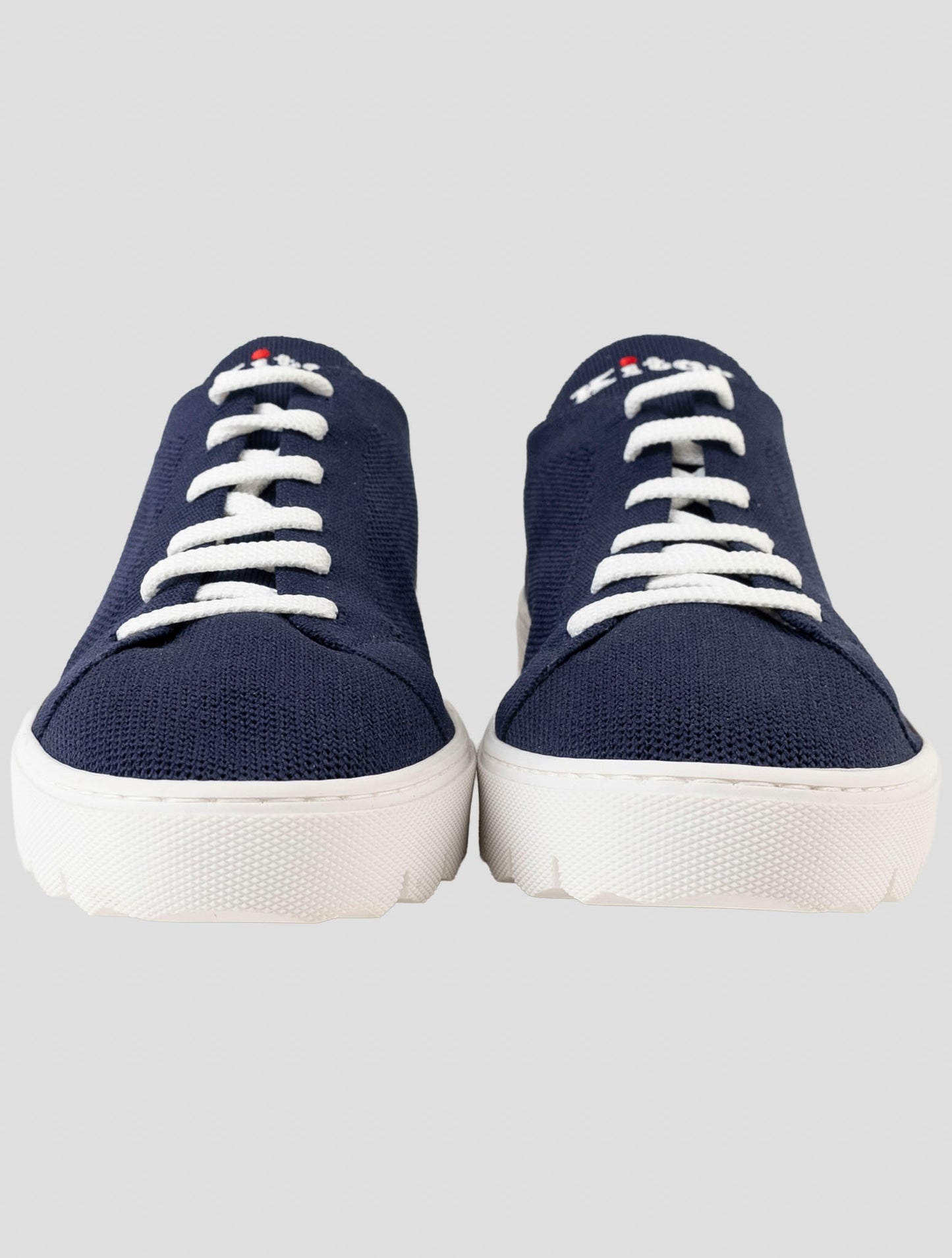 Kiton Blue Cotton Ea Sneakers