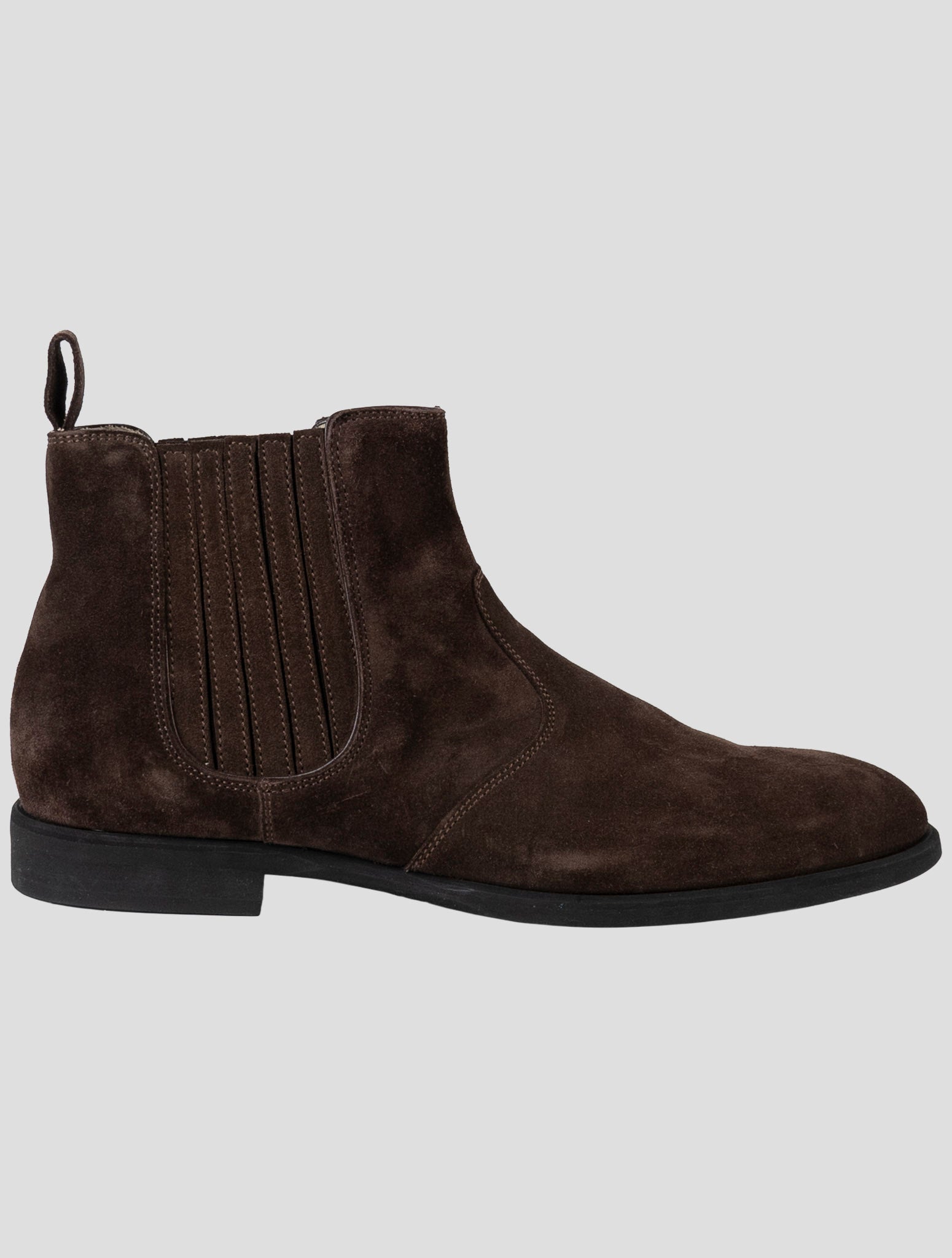 Kiton Brown Leather Suede Boots