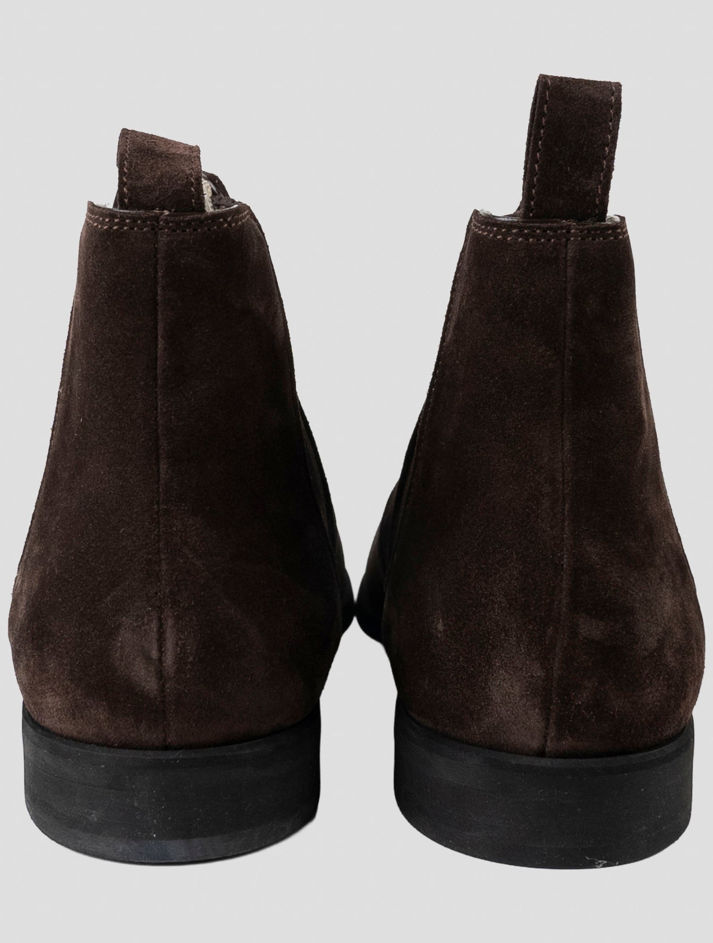 Kiton Brown Leather Suede Boots