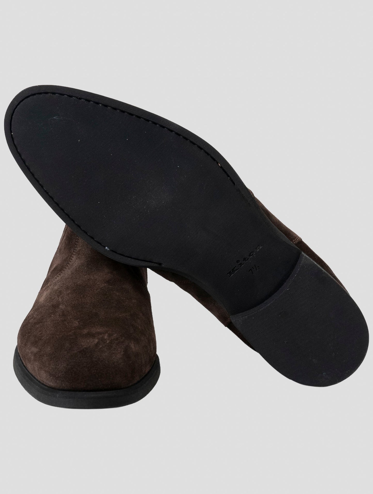 Kiton Brown Leather Suede Boots
