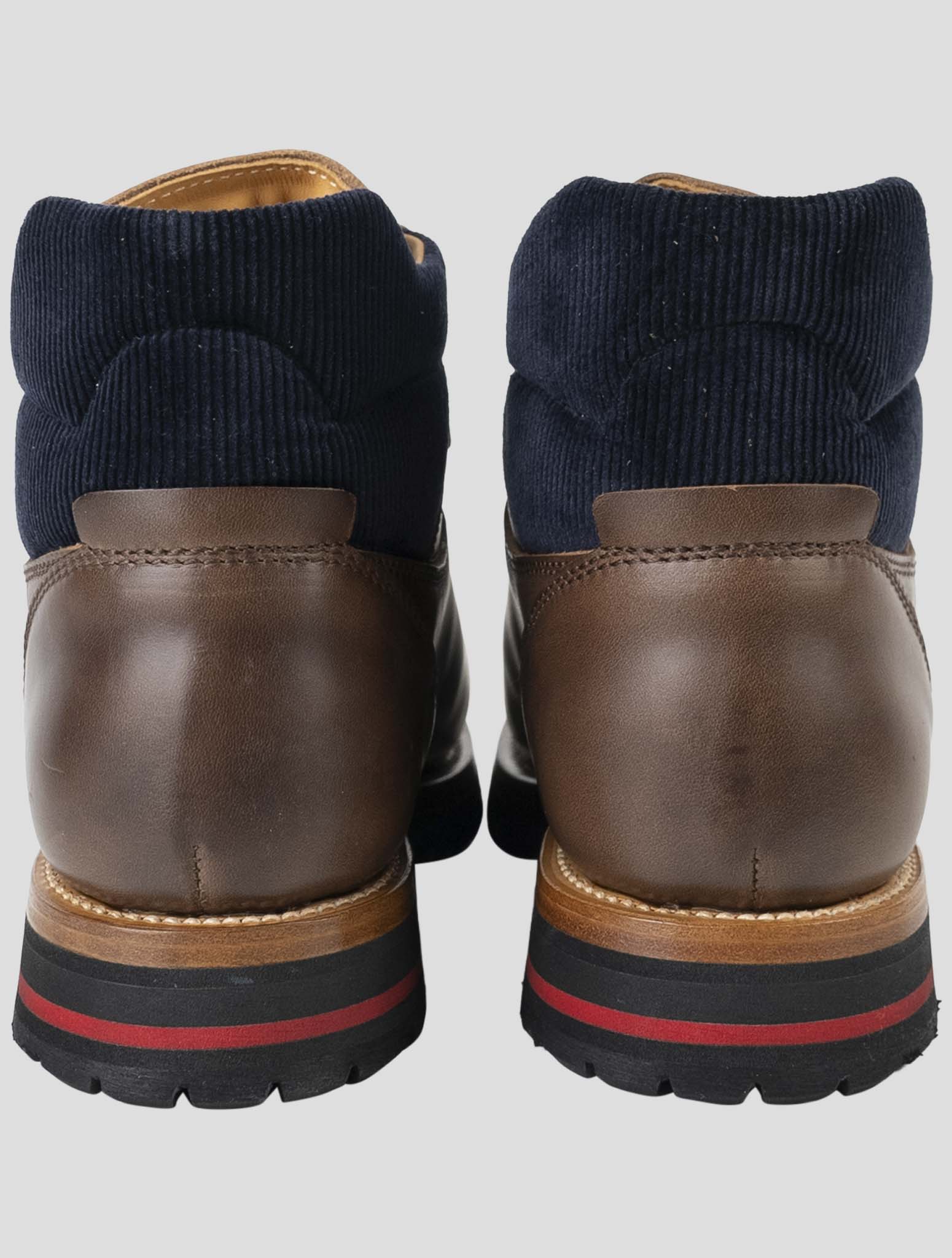 Kiton Brown Leather Boots