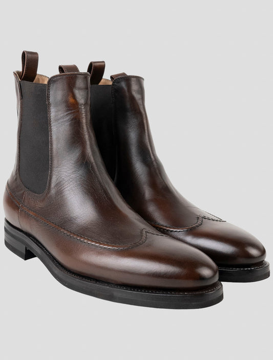 Kiton Brown Leather Boots