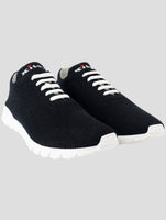 Kiton Blue Cashmere Sneakers