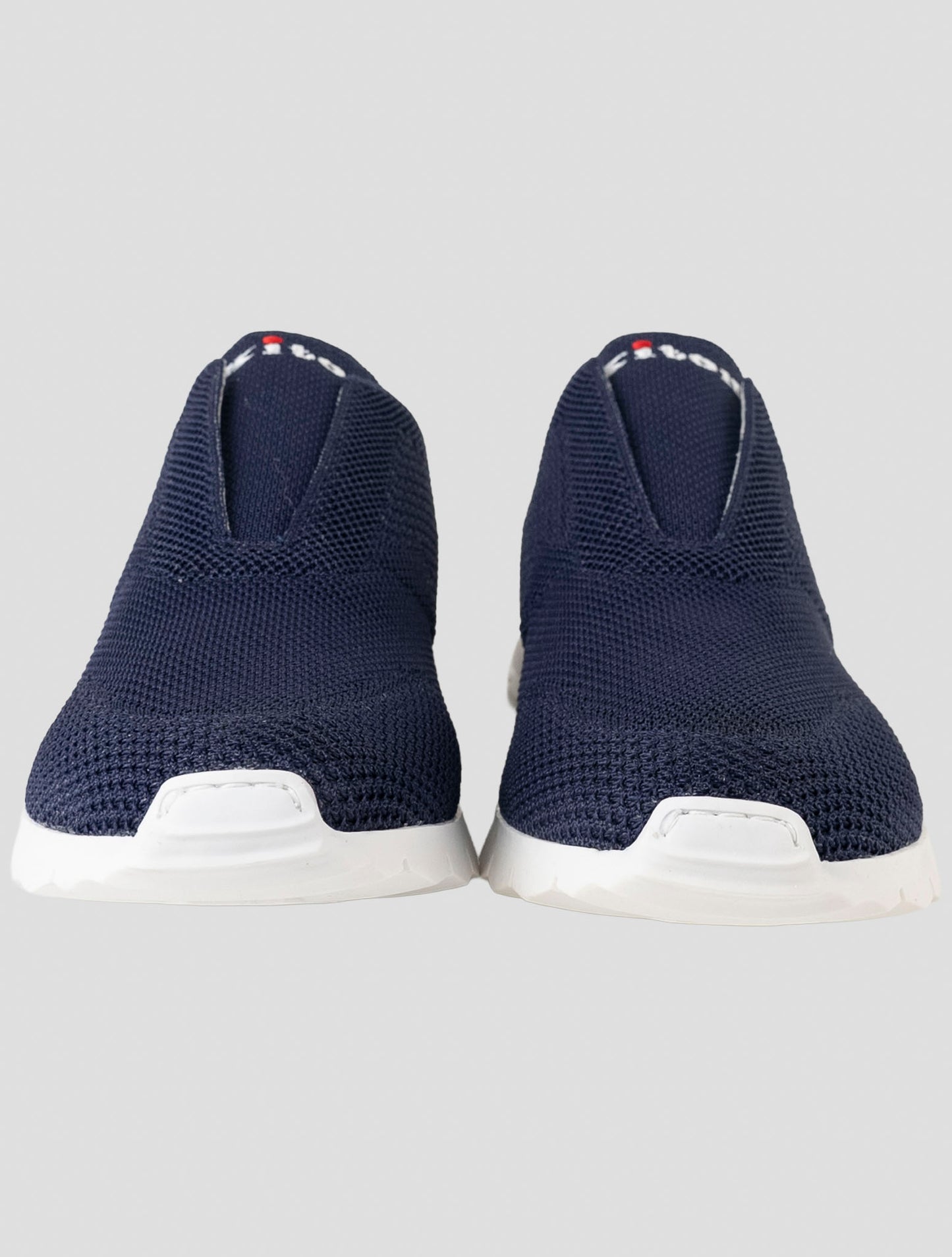 Kiton Blue Cotton Ea Sneakers