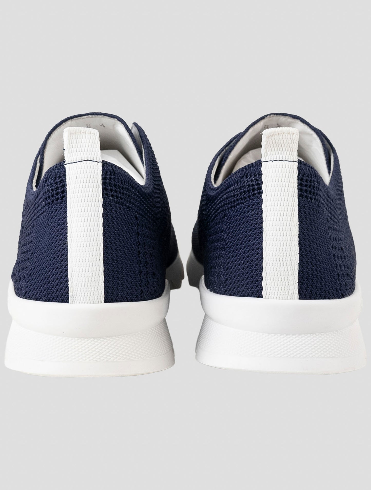 Kiton Blue Cotton Ea Sneakers