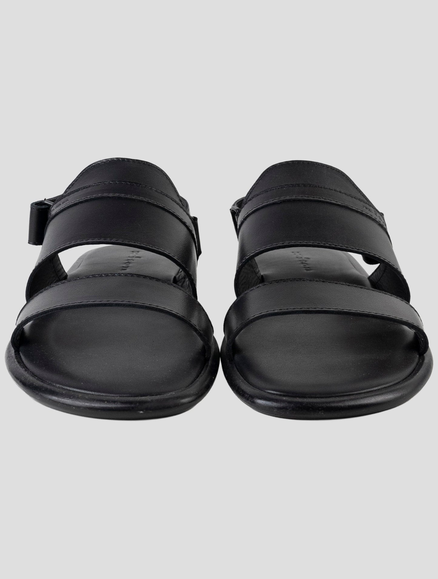 Kiton Black Leather Slippers