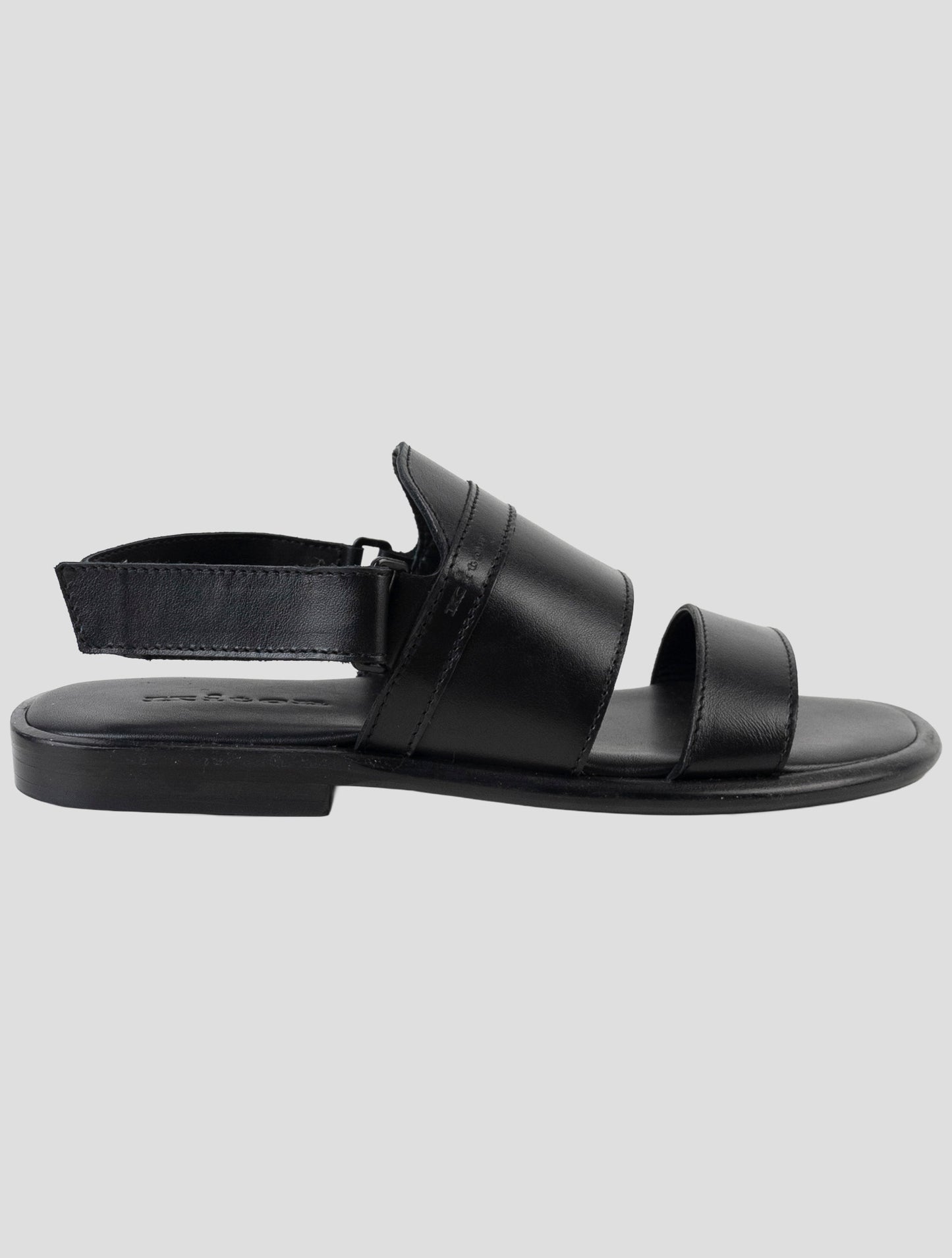 Kiton Black Leather Slippers