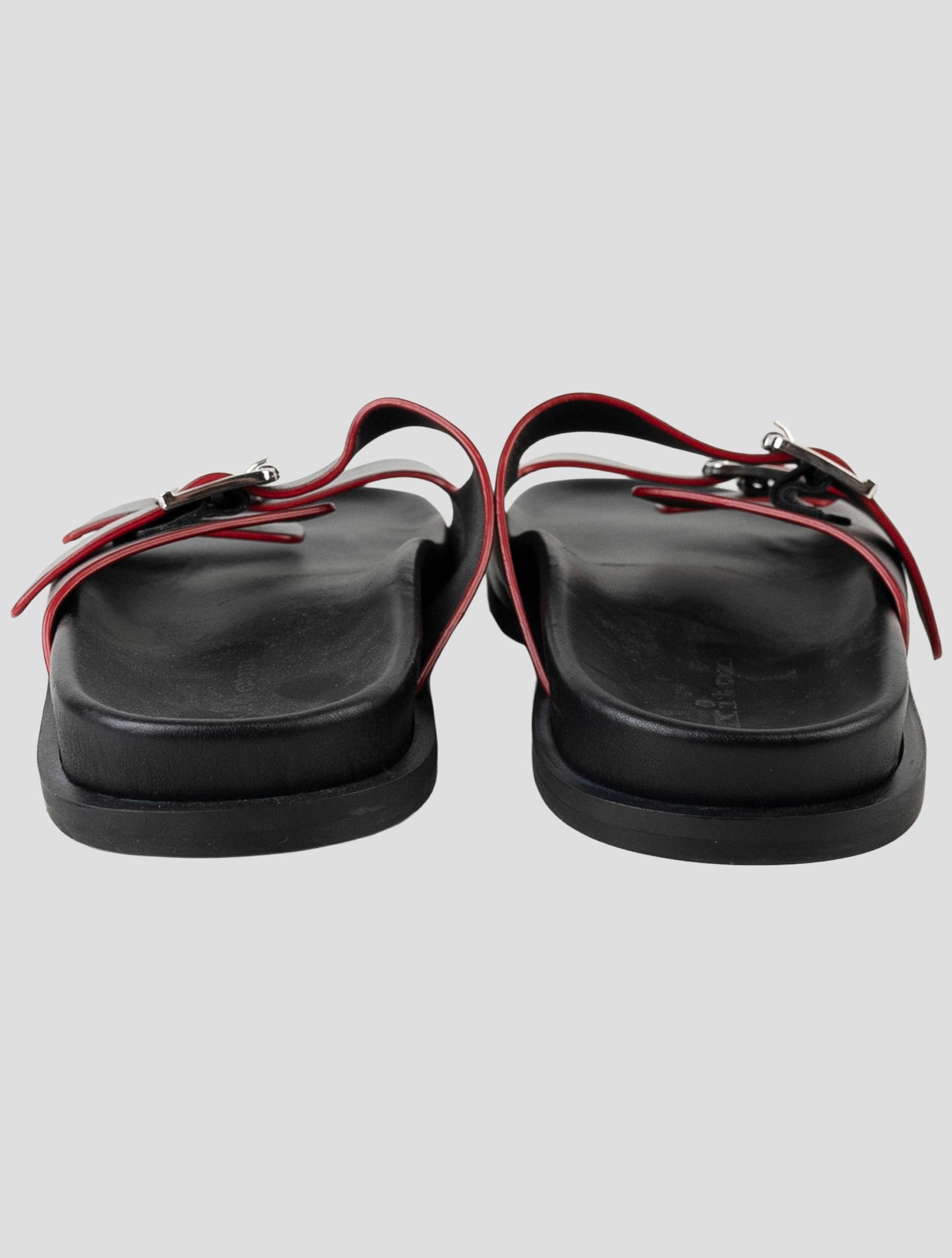 Kiton Black Leather Slippers