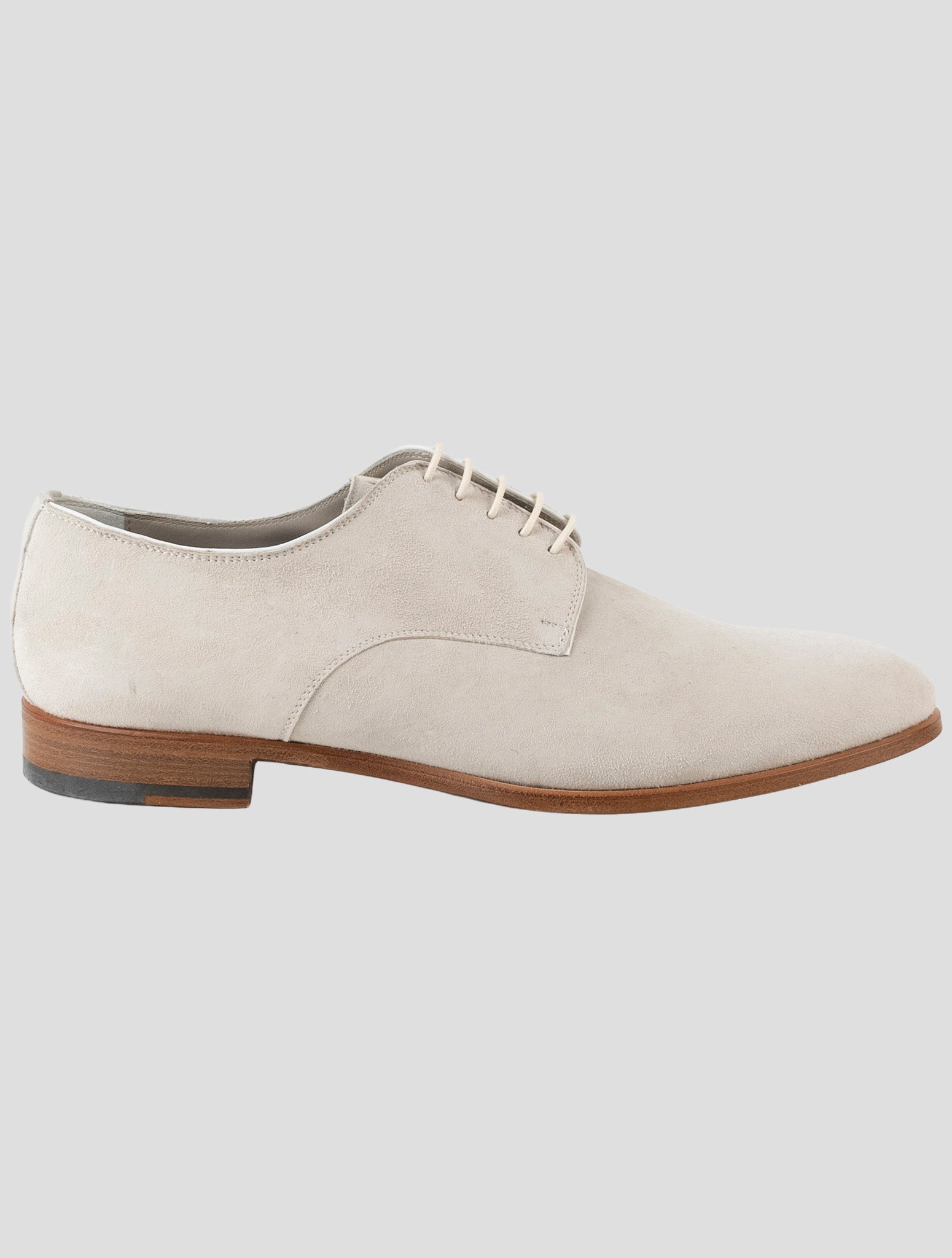 Kiton Beige Leather Suede Dress Shoes