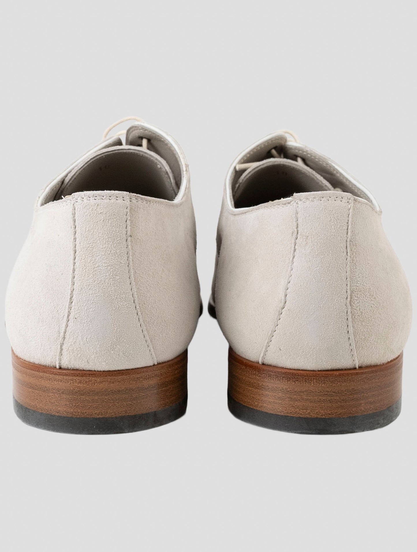 Kiton Beige Leather Suede Dress Shoes