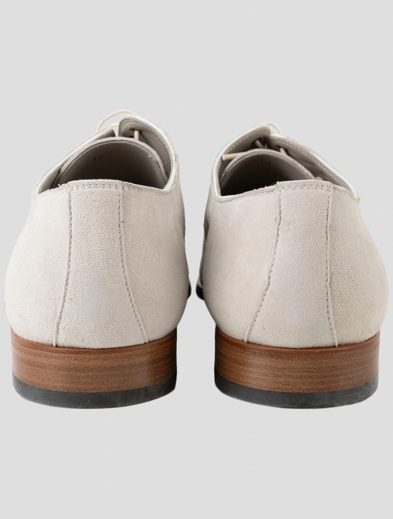 Kiton Beige Leather Suede Dress Shoes