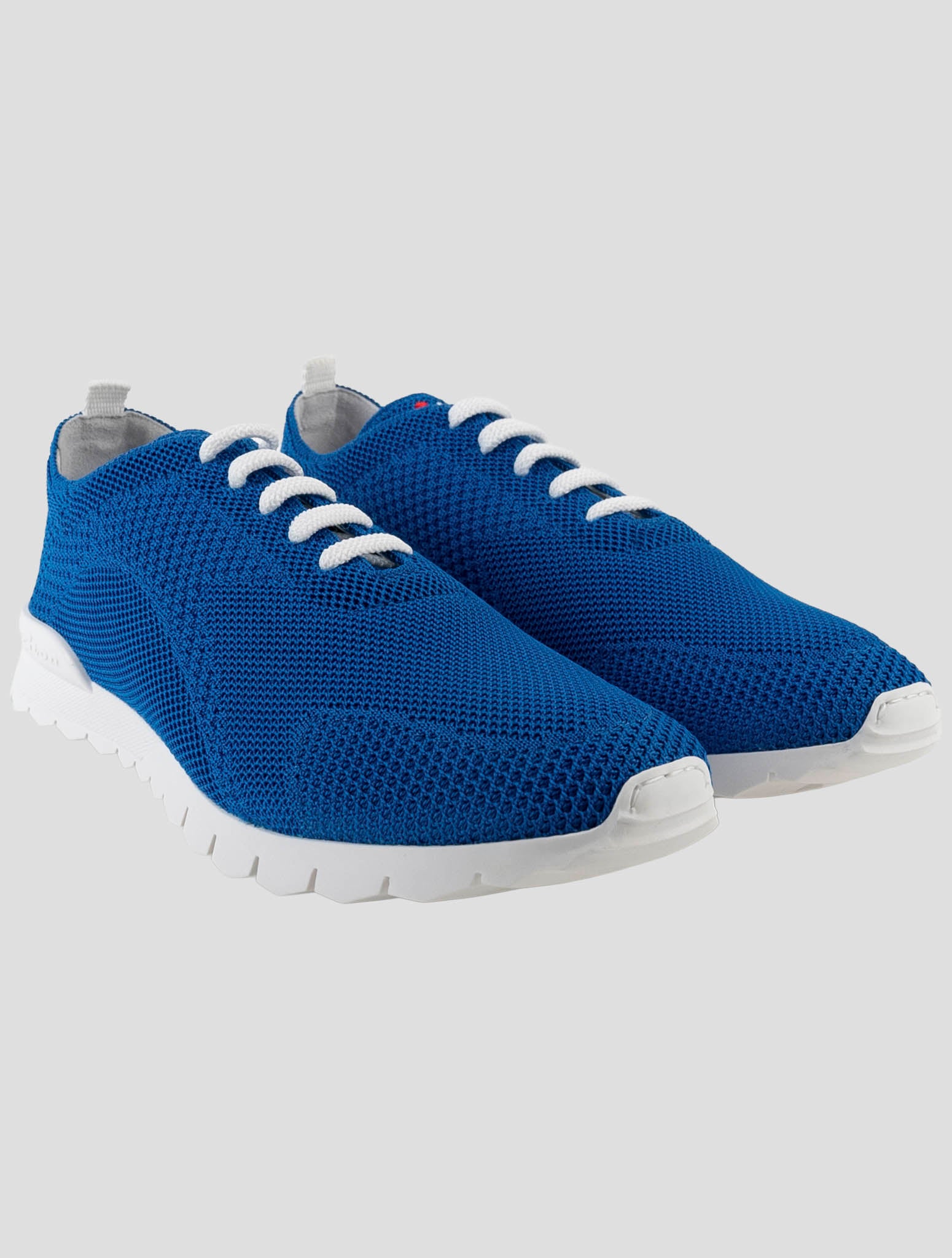 Kiton Blue Cotton Ea Sneakers