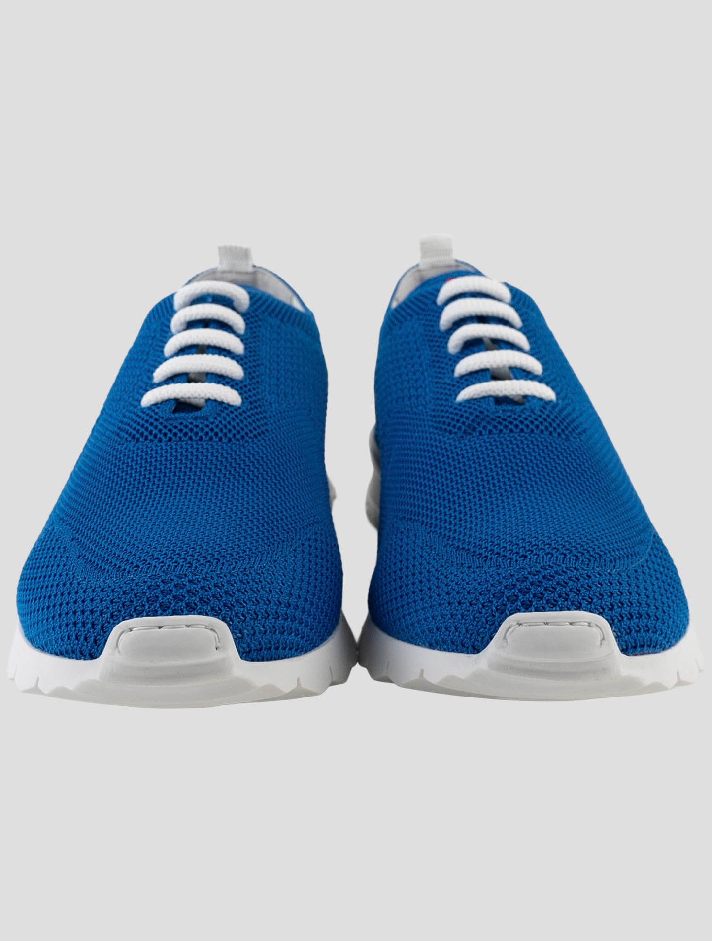 Kiton Blue Cotton Ea Sneakers
