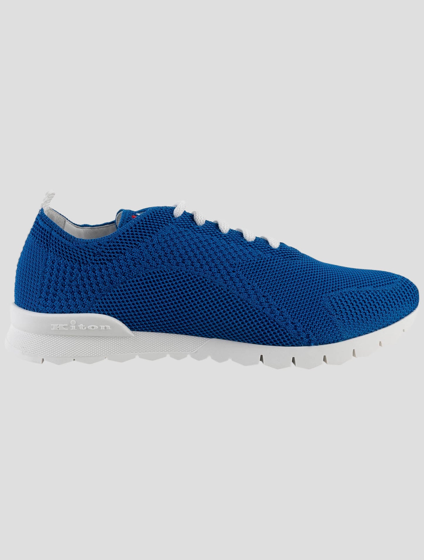 Kiton Blue Cotton Ea Sneakers