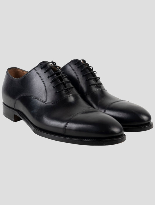 Kiton Black Leather Dress Shoes