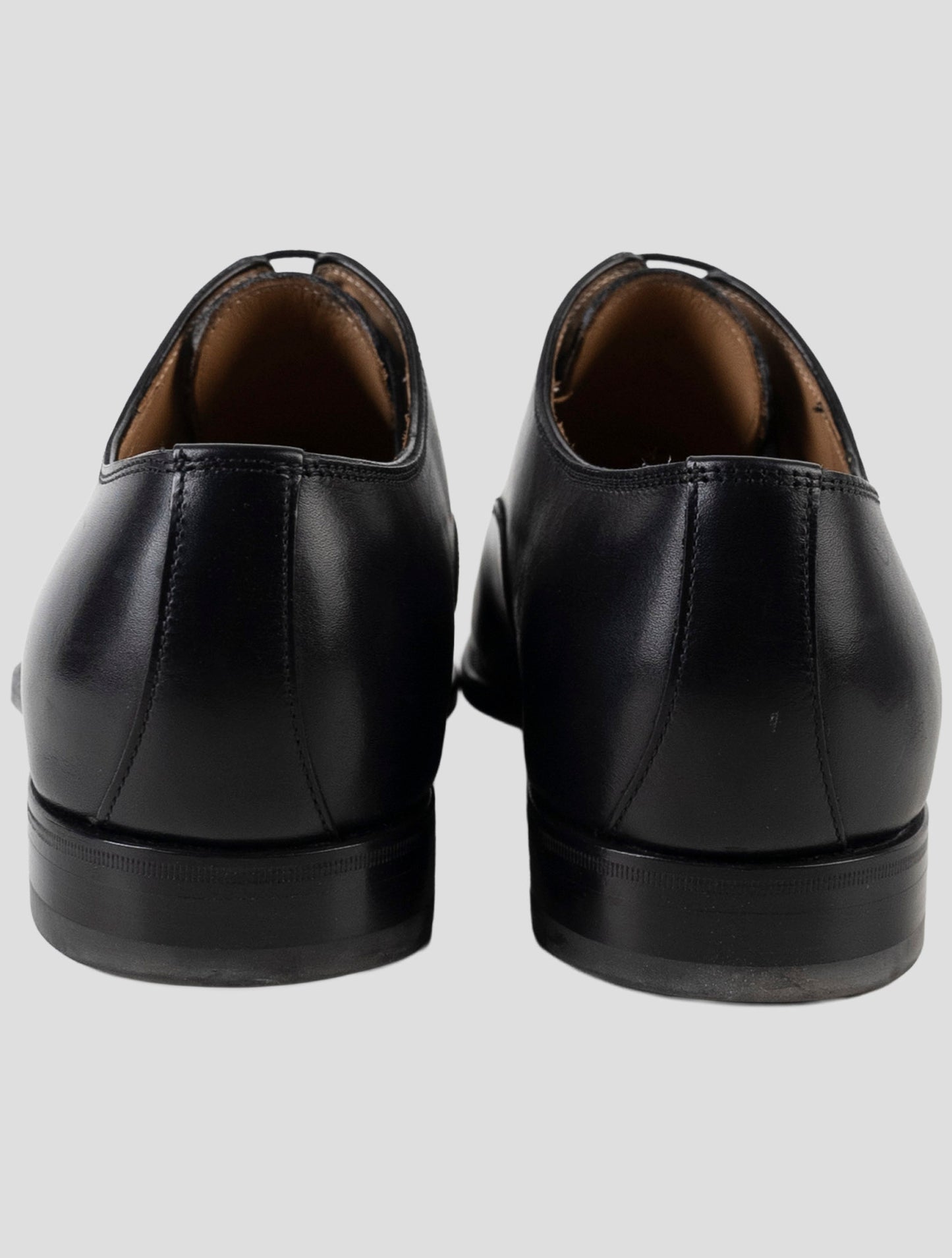 Kiton Black Leather Dress Shoes