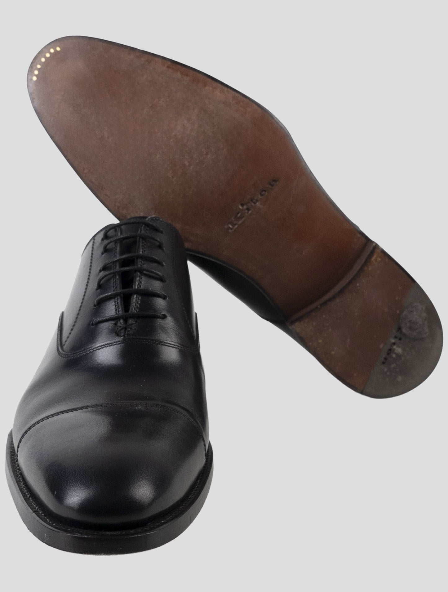 Kiton Black Leather Dress Shoes