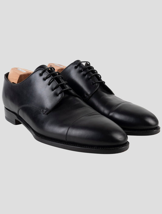 Kiton Black Leather Dress Shoes