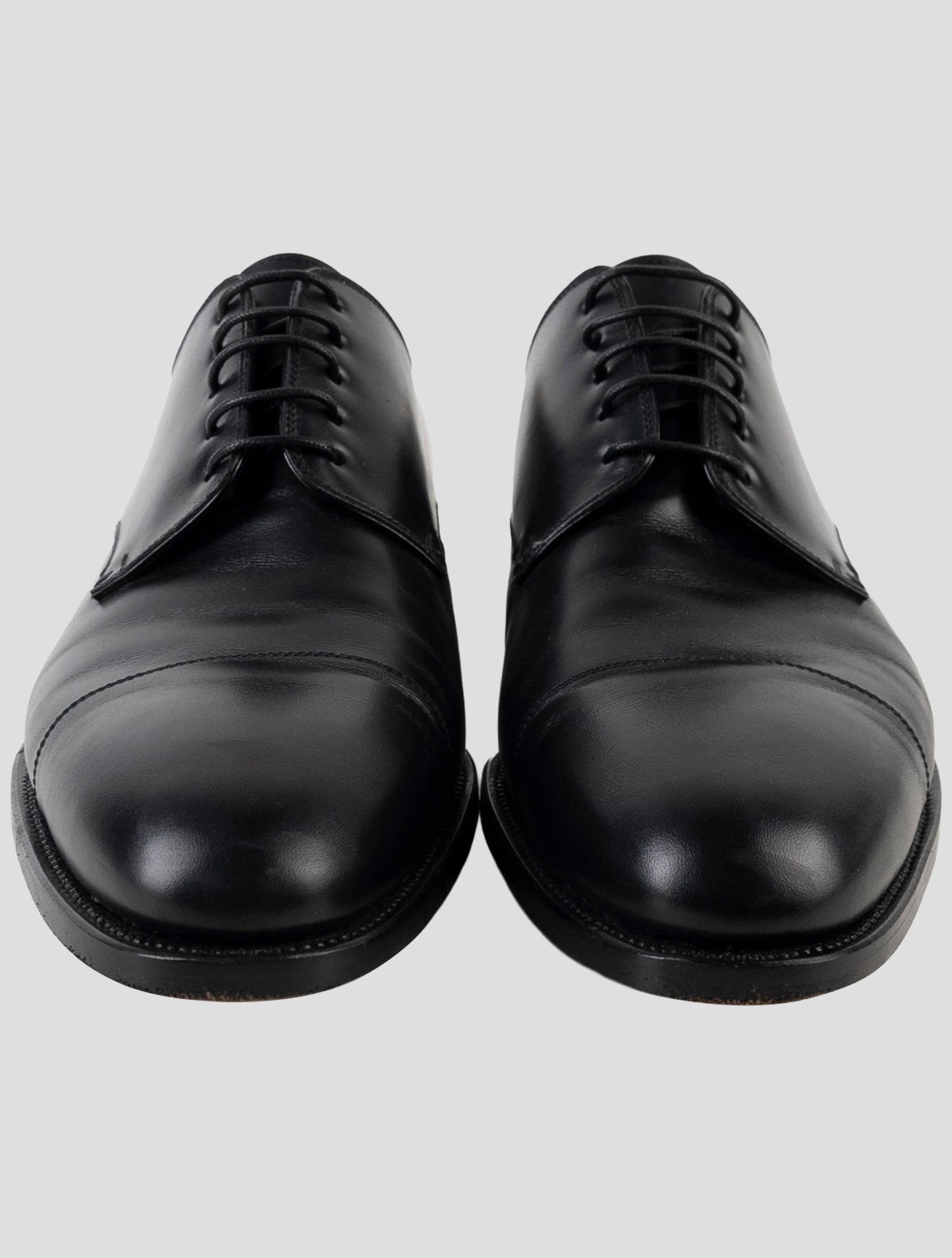 Kiton Black Leather Dress Shoes