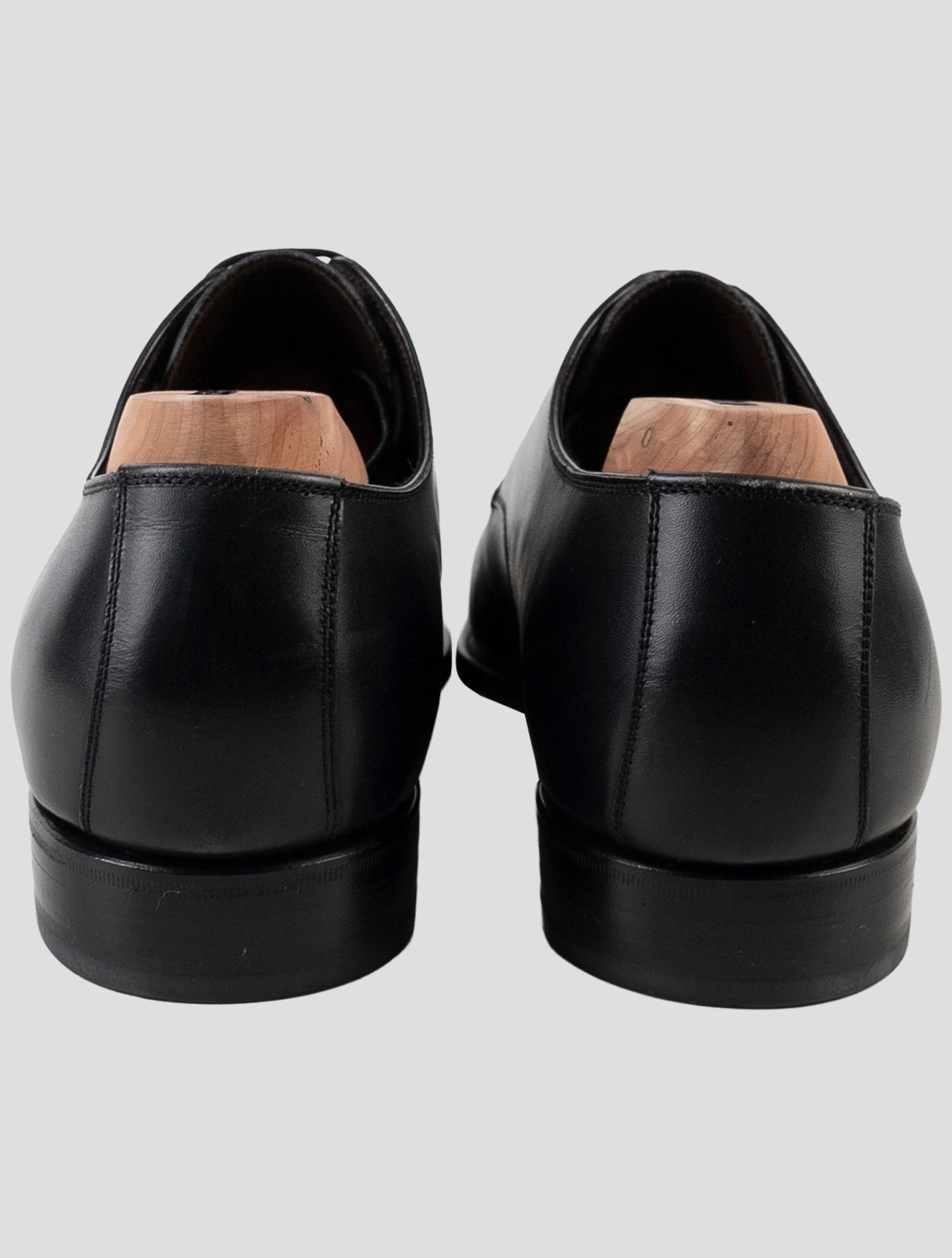 Kiton Black Leather Dress Shoes