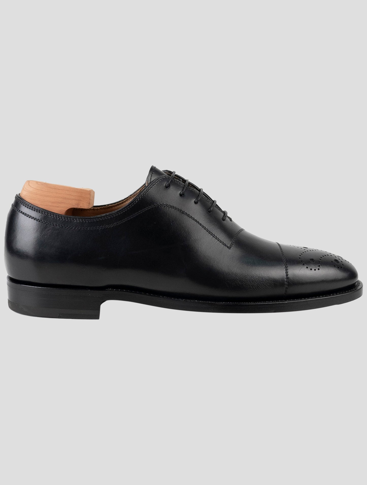 Kiton Black Leather Dress Shoes