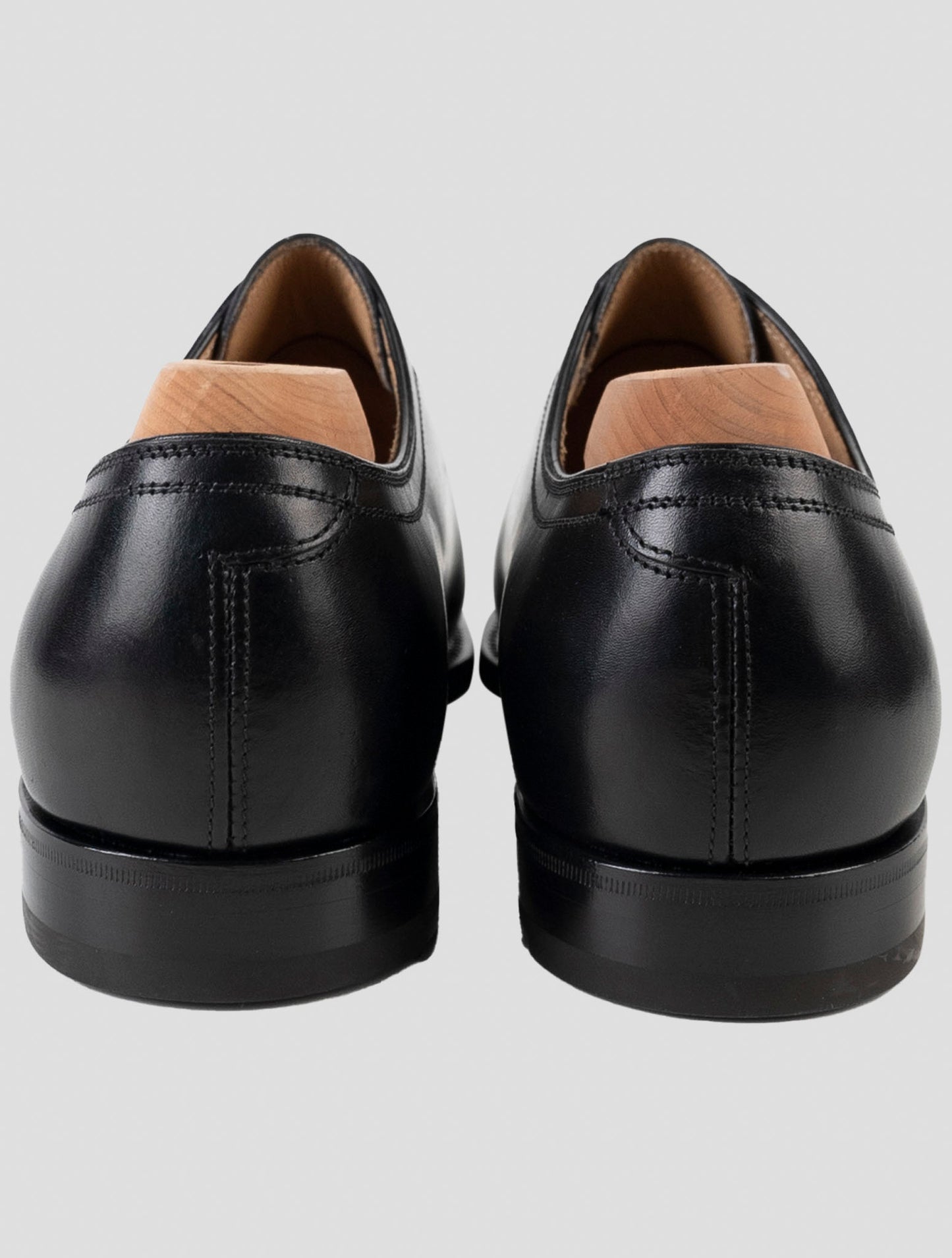 Kiton Black Leather Dress Shoes