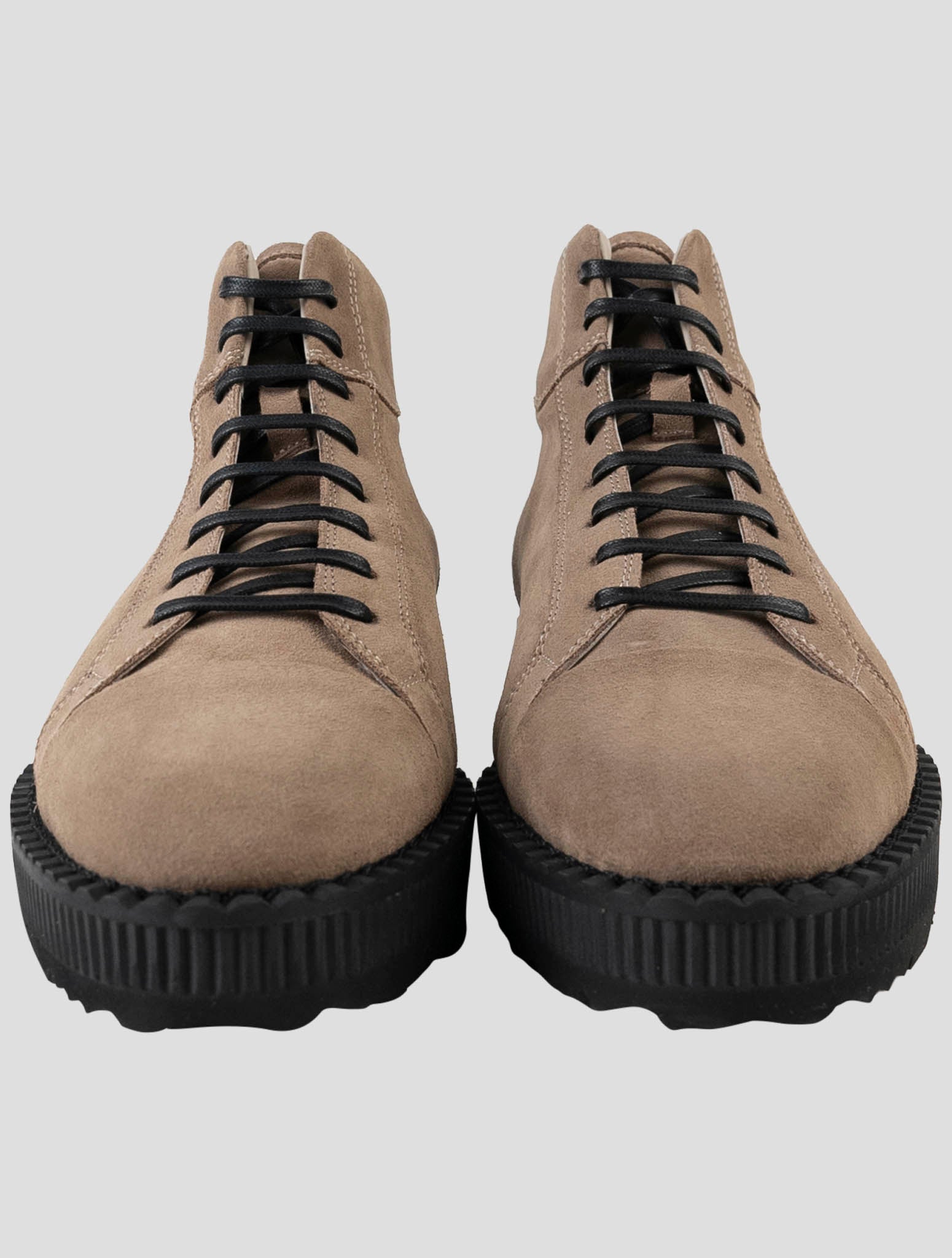 Kiton Brown Leather Suede Boots