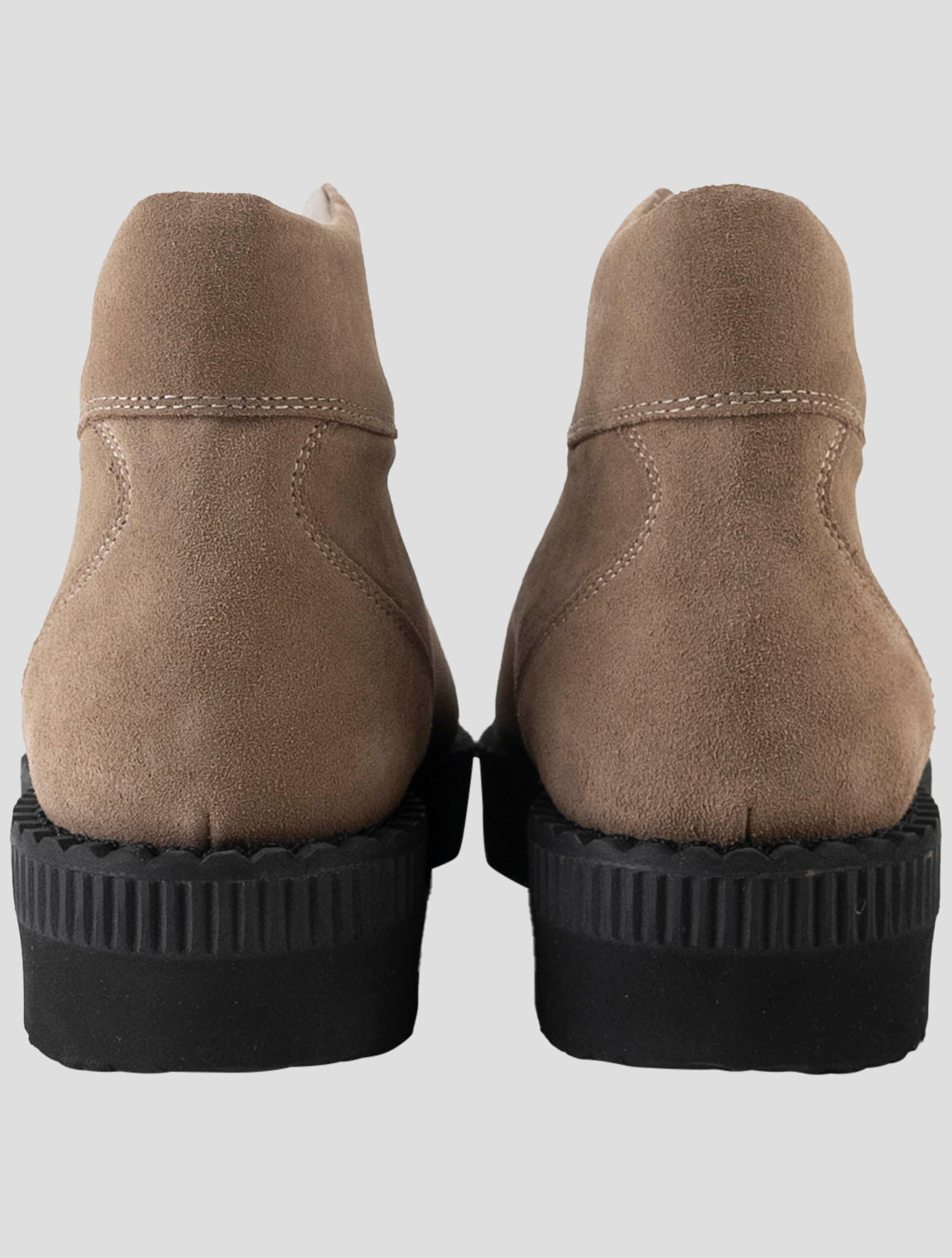 Kiton Brown Leather Suede Boots