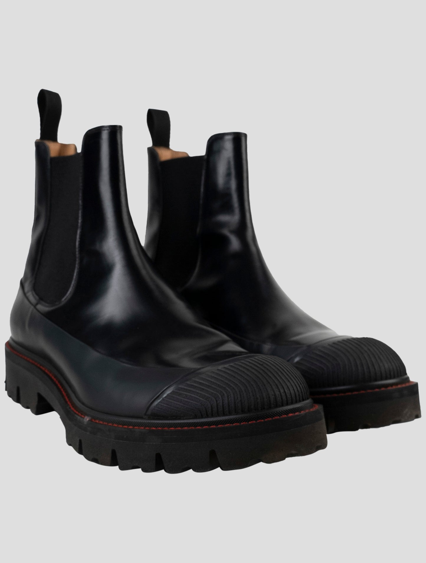 Kiton Black Leather Boots
