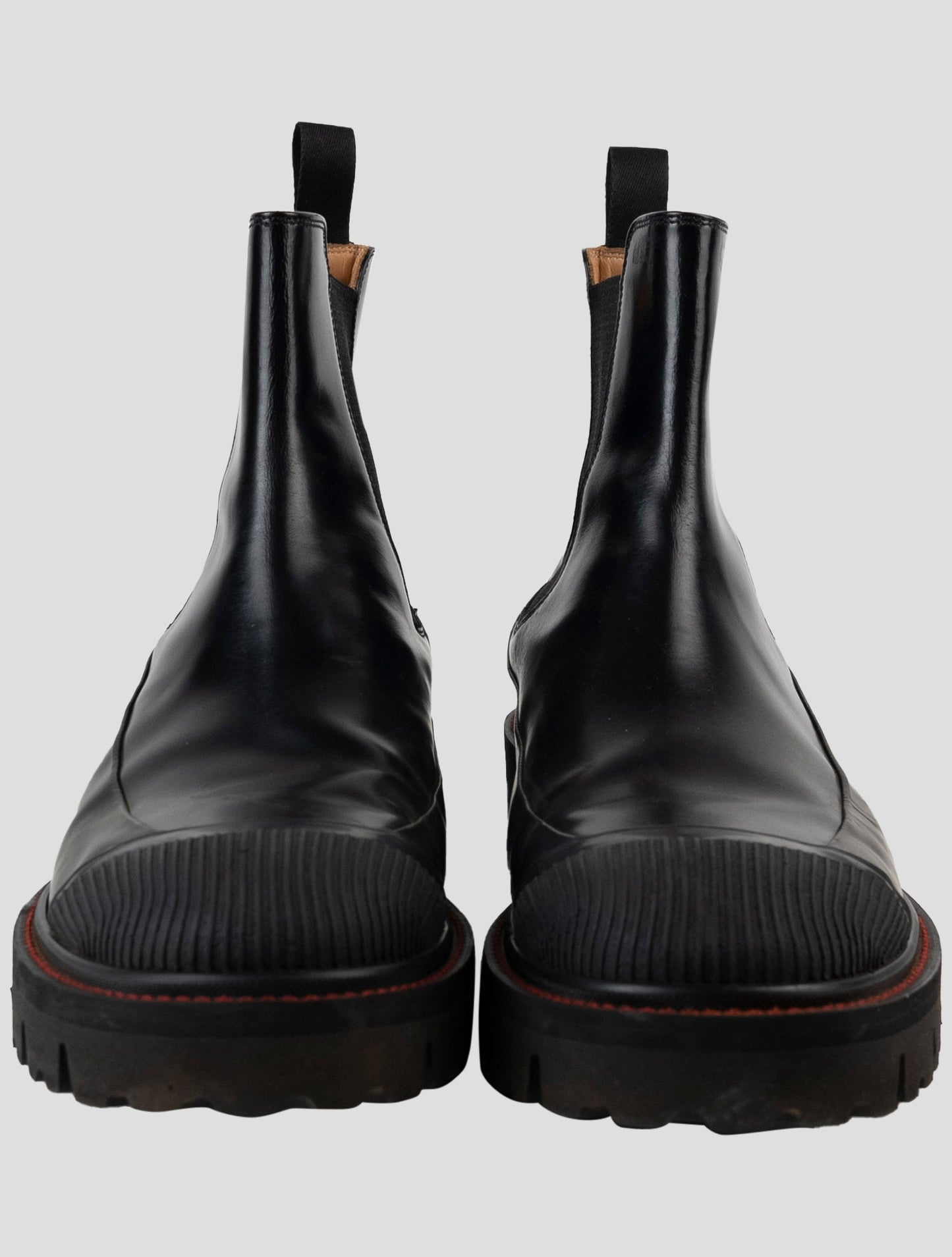 Kiton Black Leather Boots