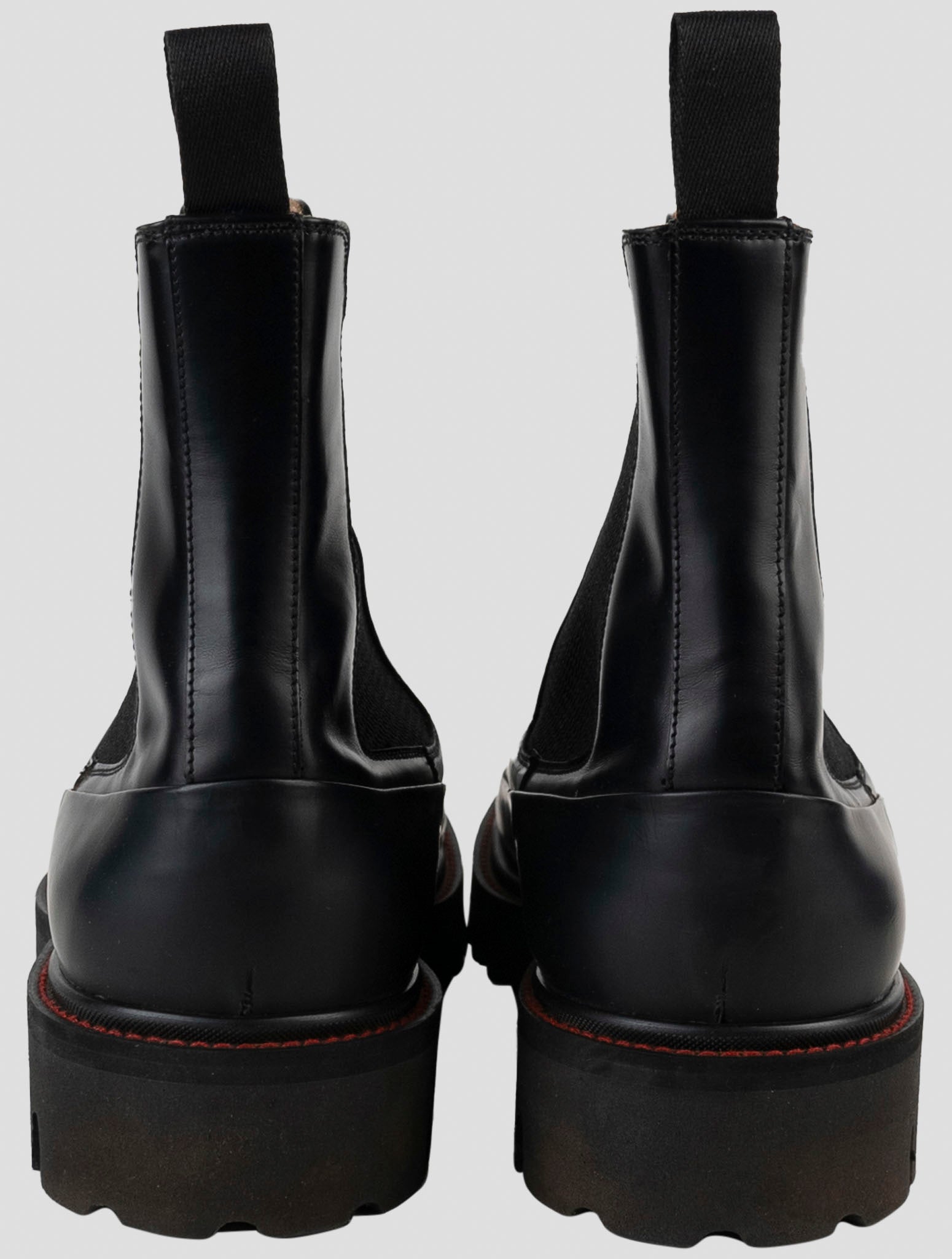 Kiton Black Leather Boots