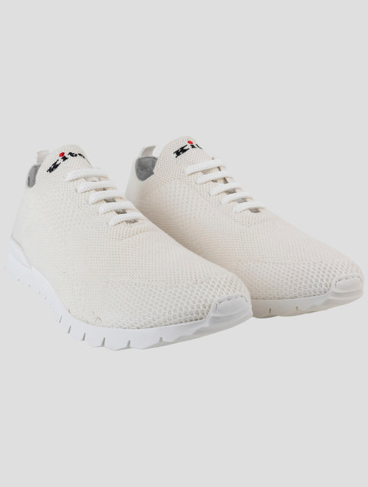 Kiton White Cashmere Sneakers
