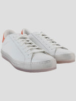 Kiton White Leather Sneakers