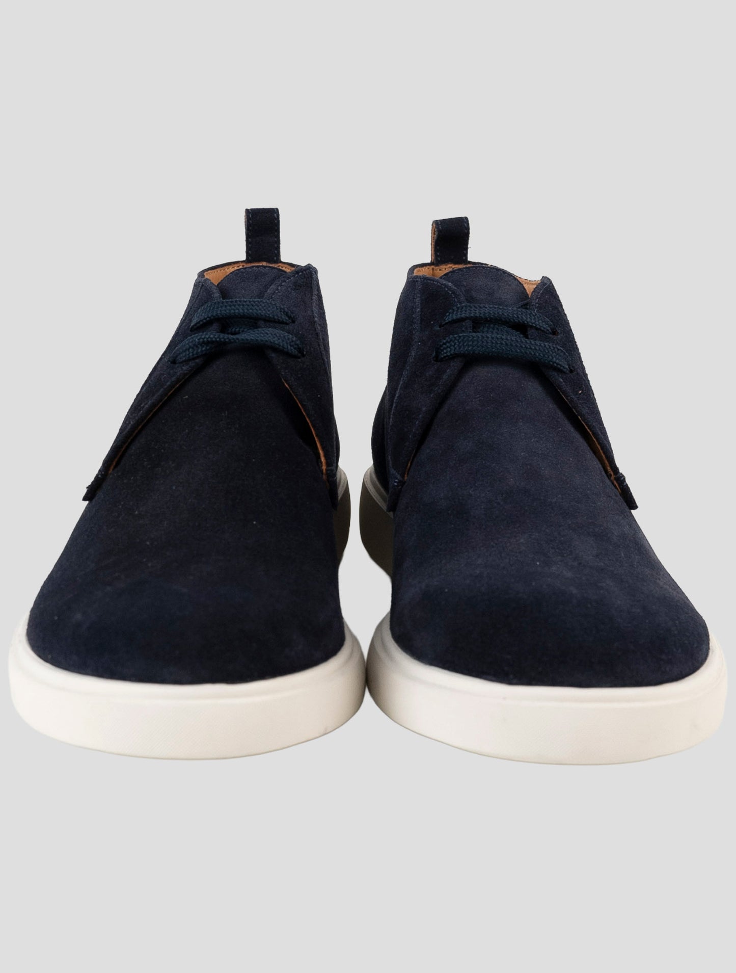Kiton Blue Leather Suede Sneakers