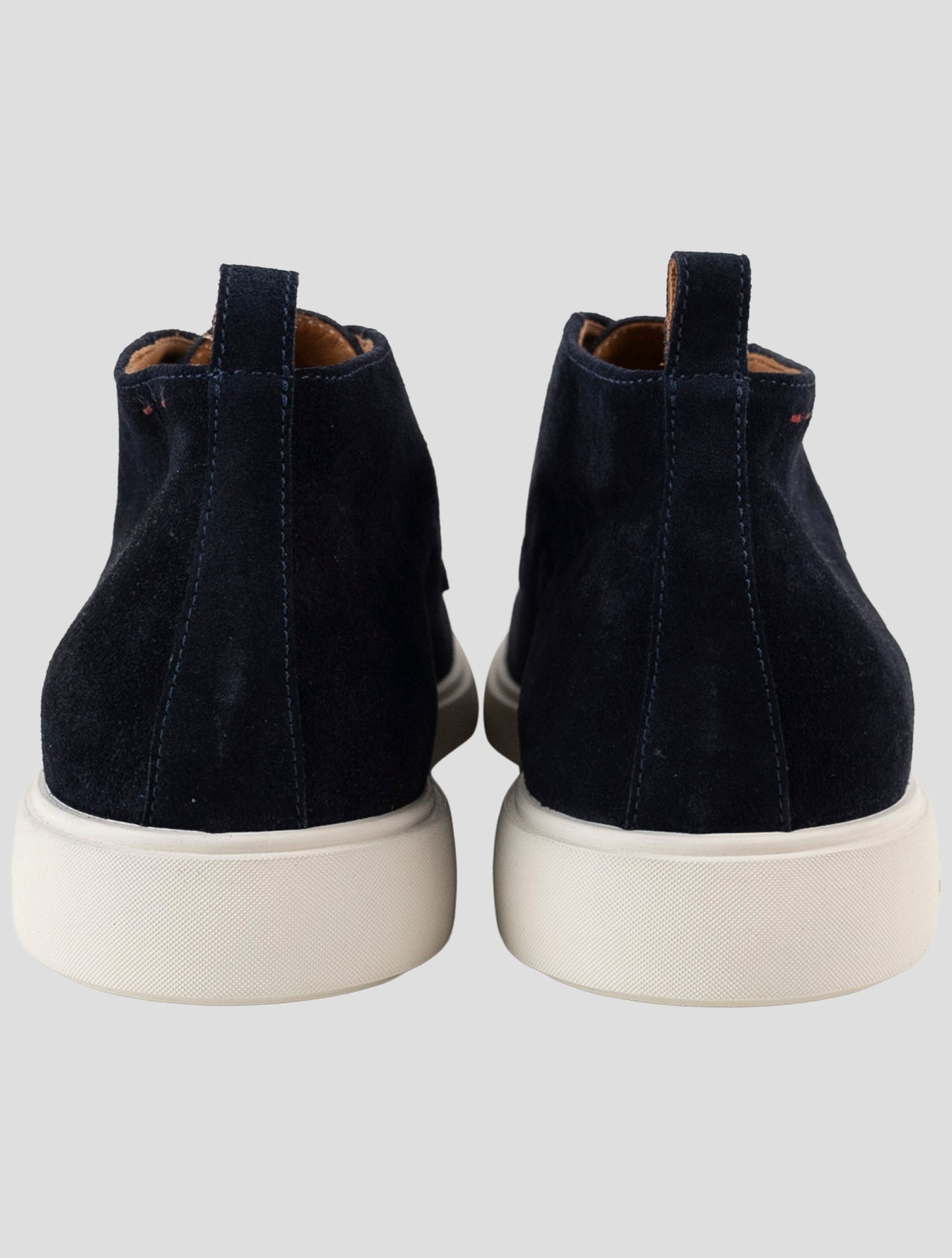Kiton Blue Leather Suede Sneakers