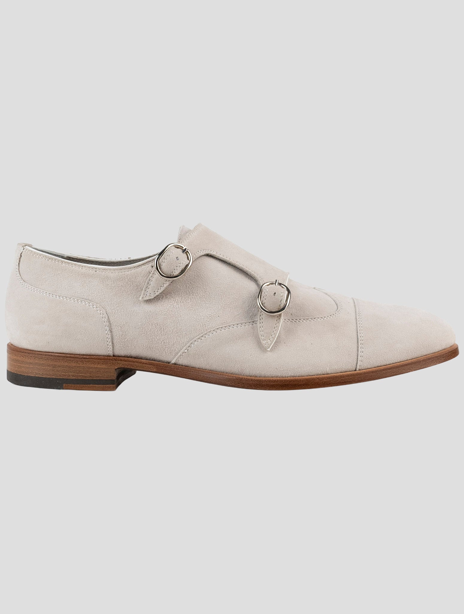 Kiton Beige Leather Suede Loafers