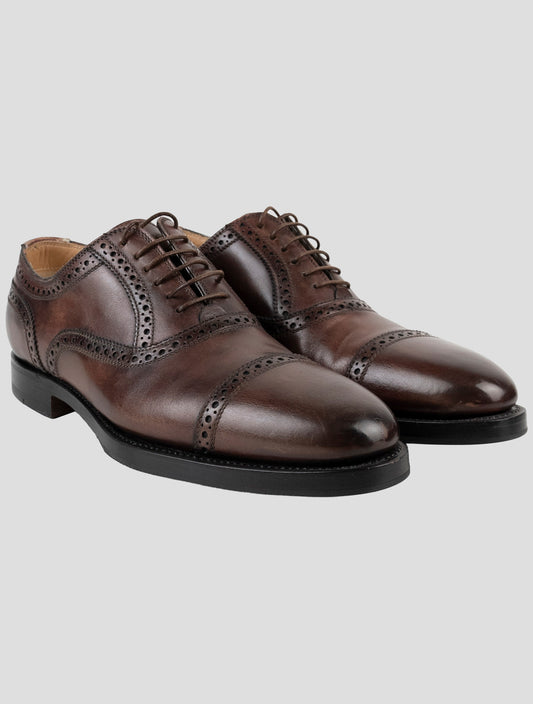 Kiton Brown Leather Dress Shoes