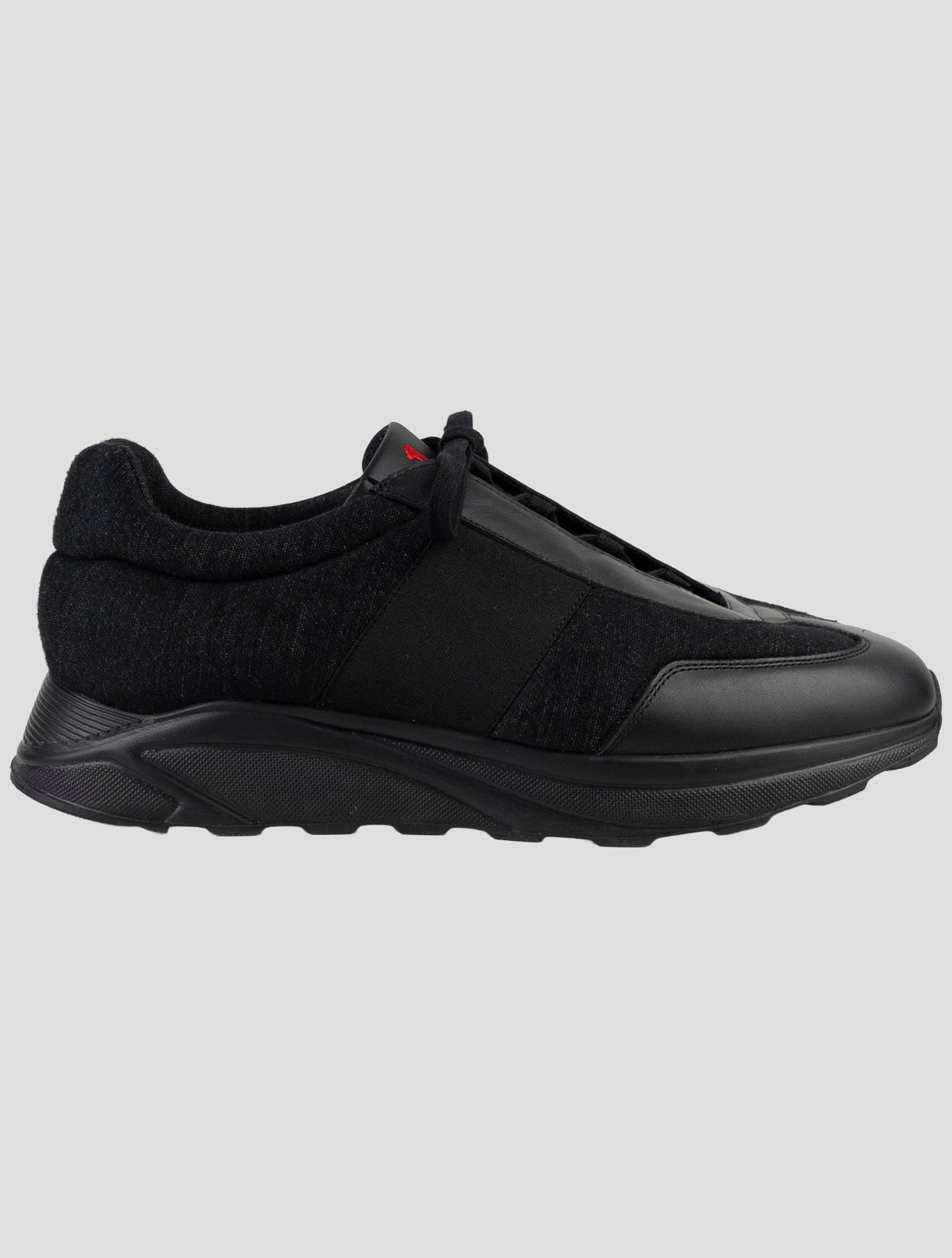 Kiton Black Cashmere Pl Sneakers