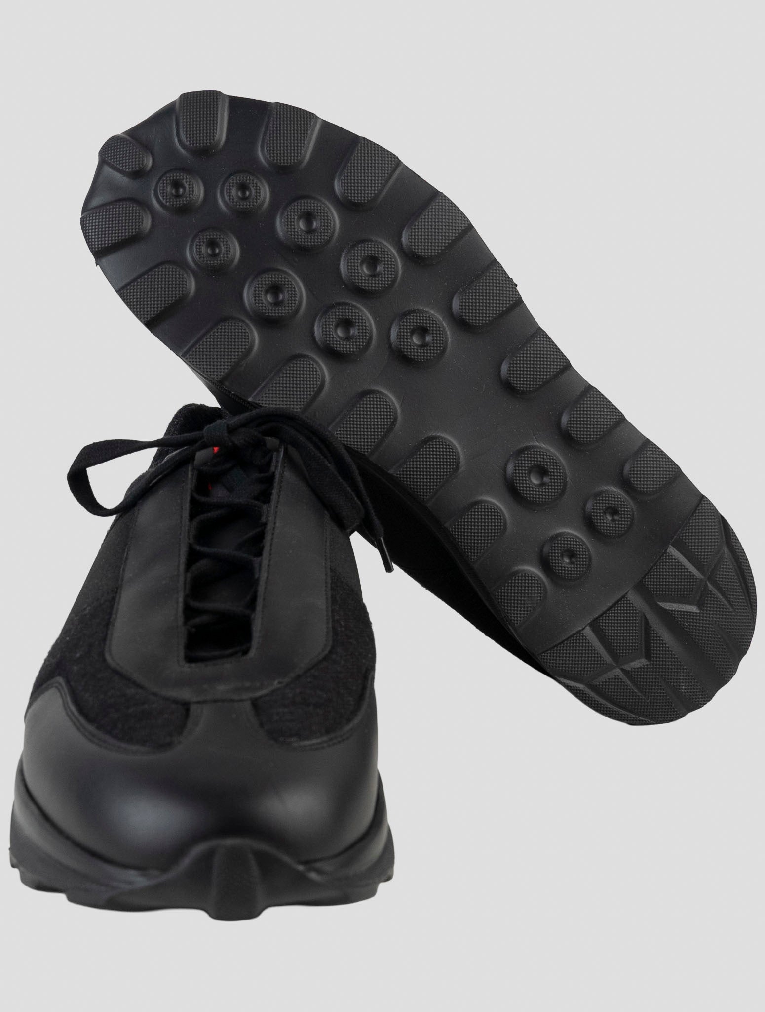 Kiton Black Cashmere Pl Sneakers