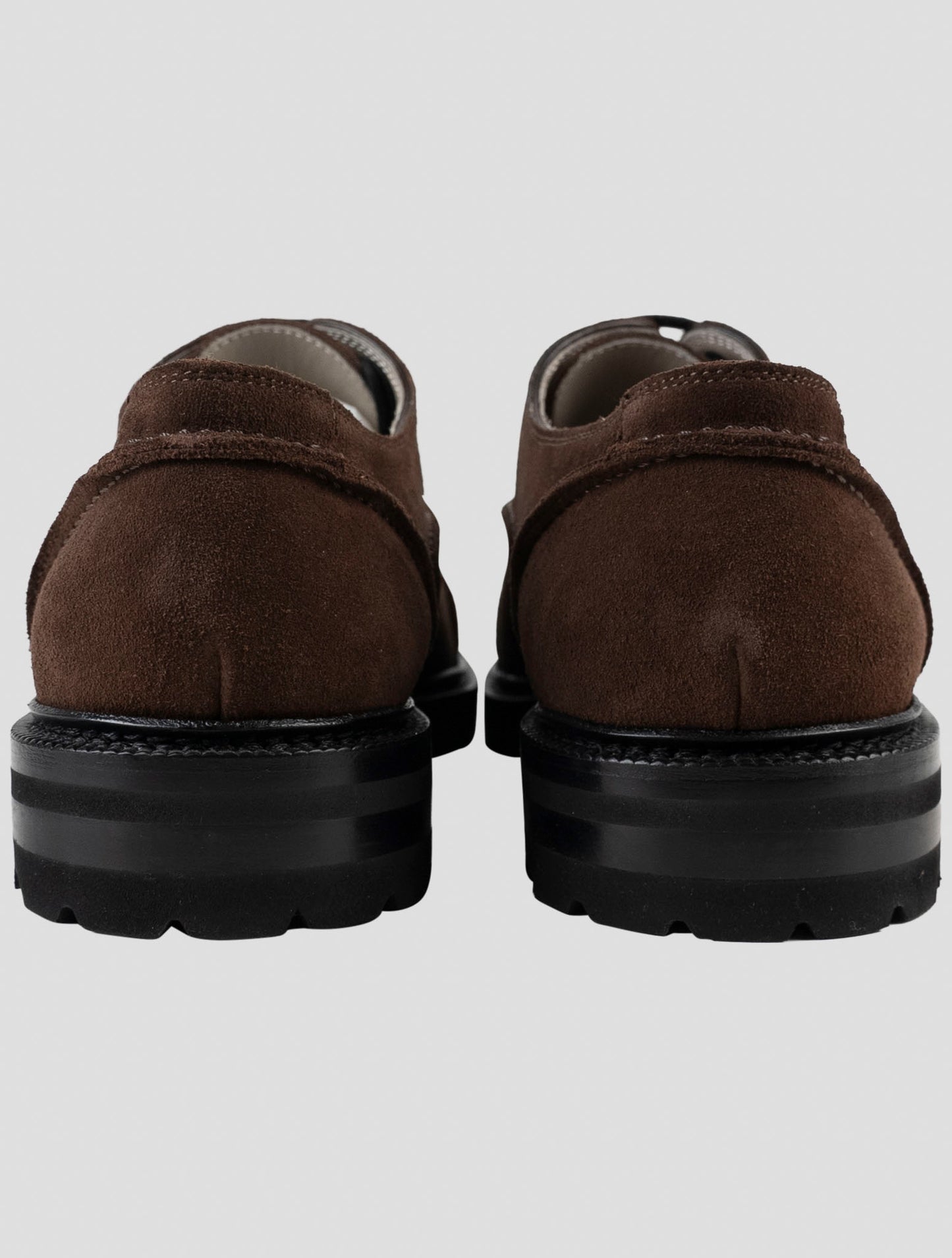 Kiton Brown Leather Suede Dress Shoes
