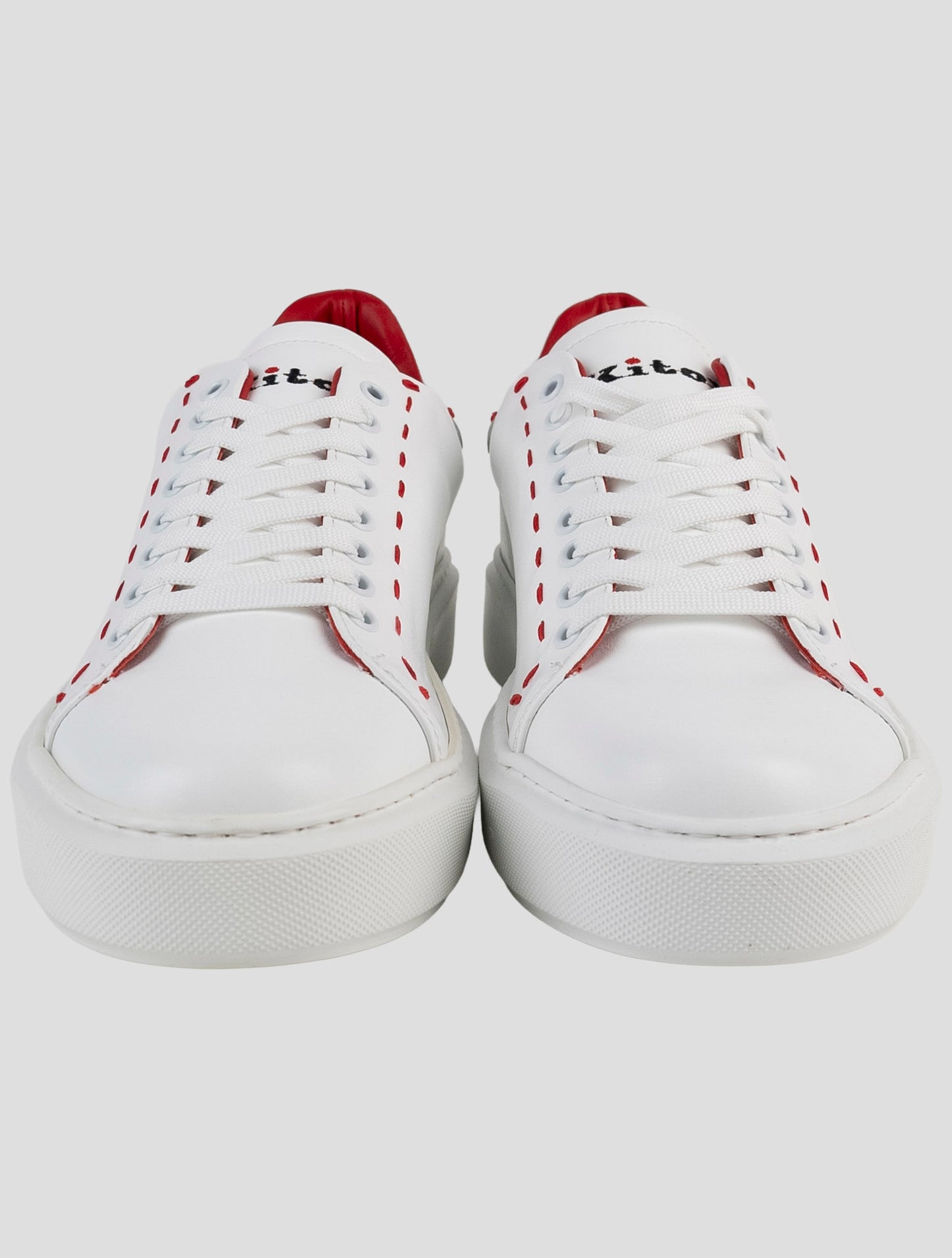 Kiton White Leather Sneakers
