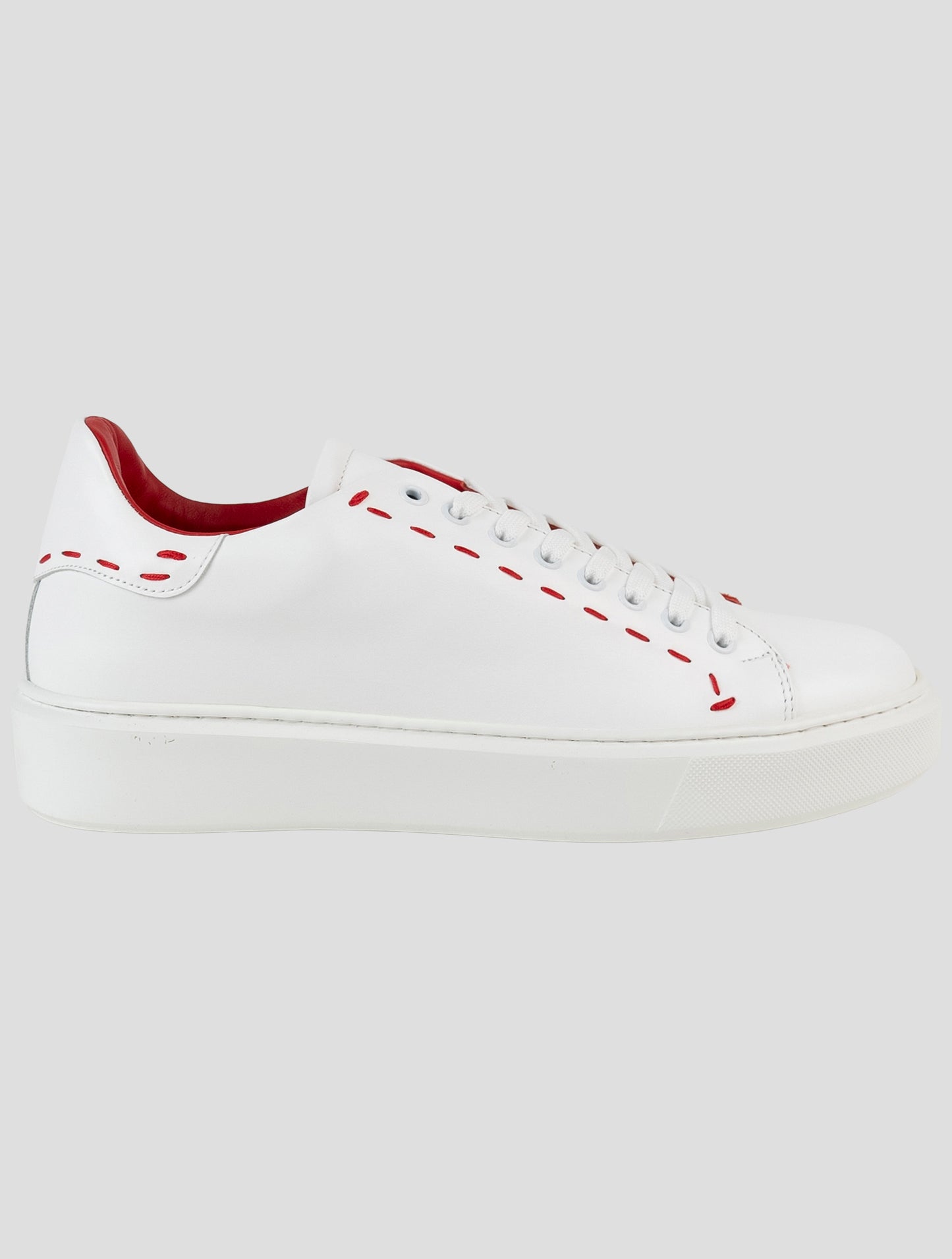 Kiton White Leather Sneakers