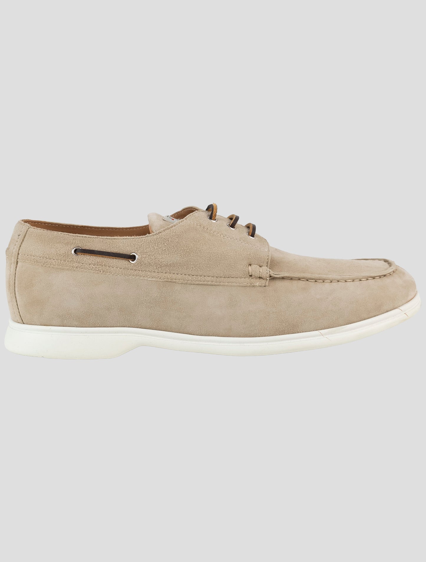 Kiton Beige Leather Suede Loafers
