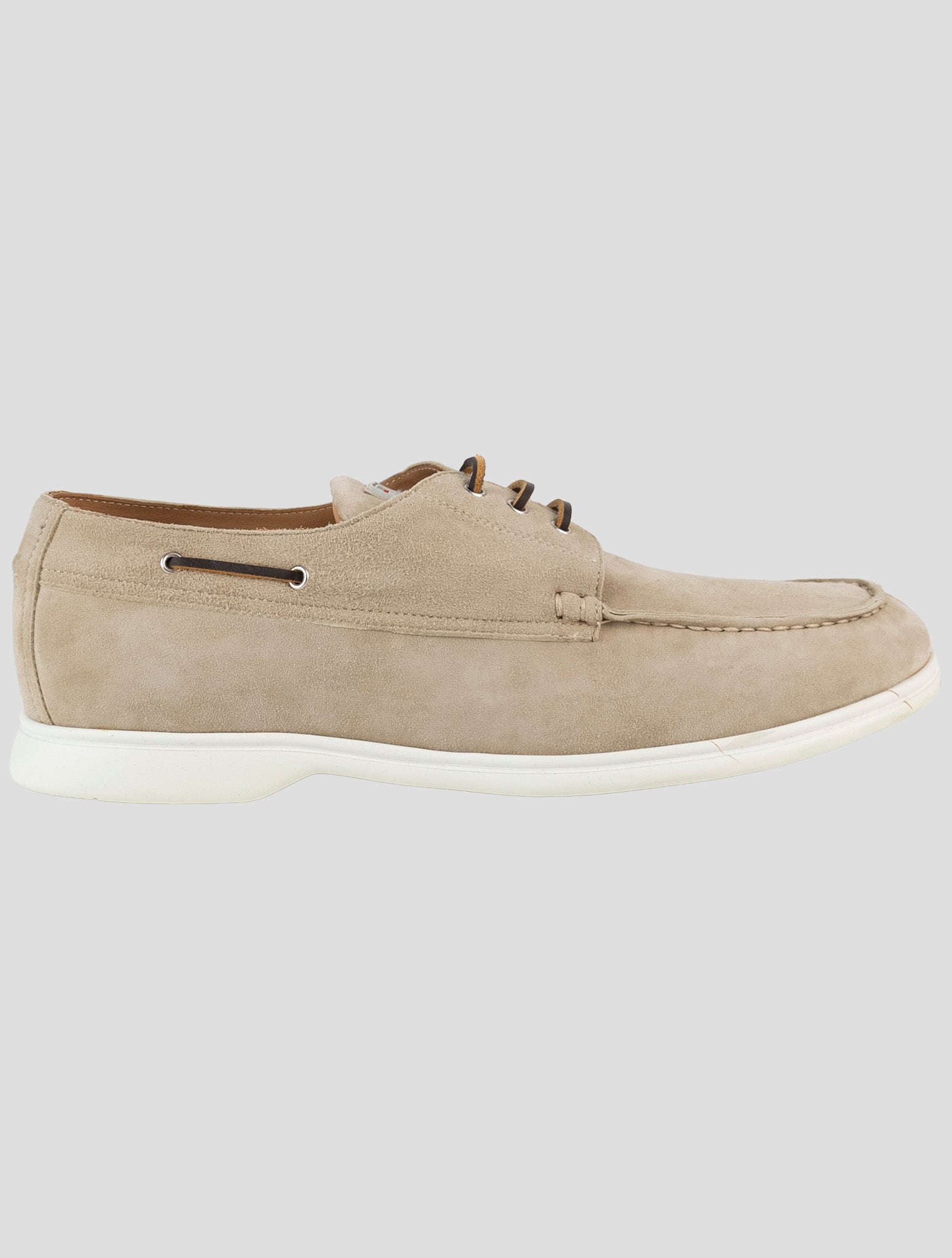 Kiton Beige Leather Suede Loafers