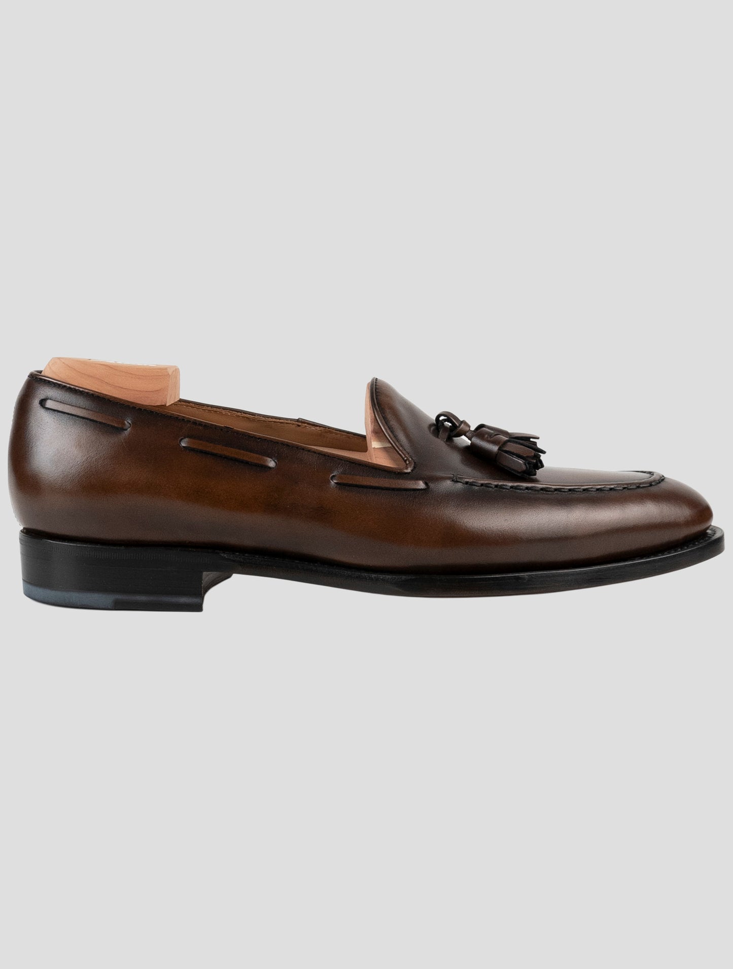 Kiton Brown Leather Loafers
